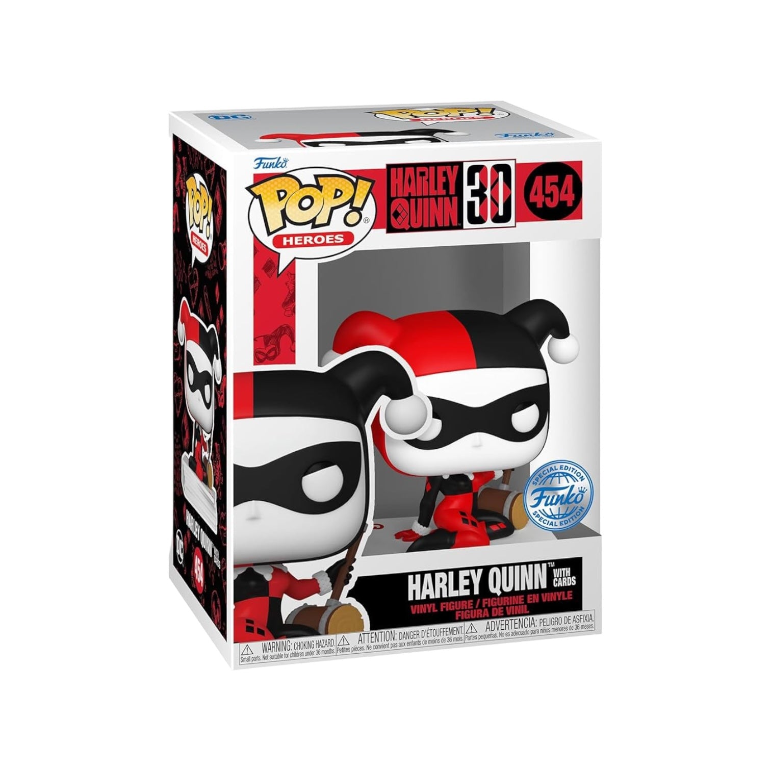 Harley Quinn with Cards #454 Funko Pop! - Harley Quinn 30 Years - Special Edition