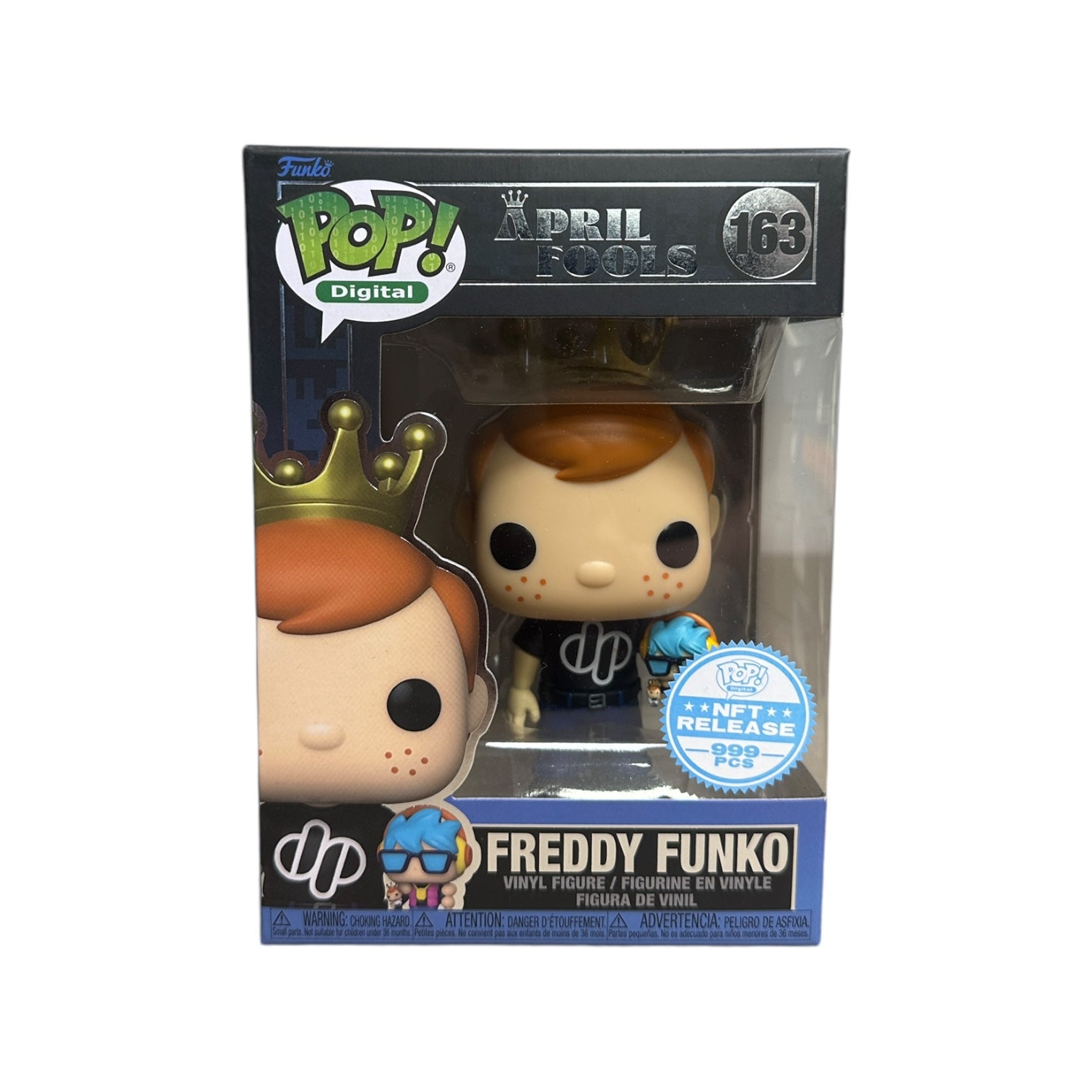 Freddy Funko #163 (w/ Max) Funko Pop! - April Fools - NFT Release Exclusive LE999 Pcs - Condition 9/10