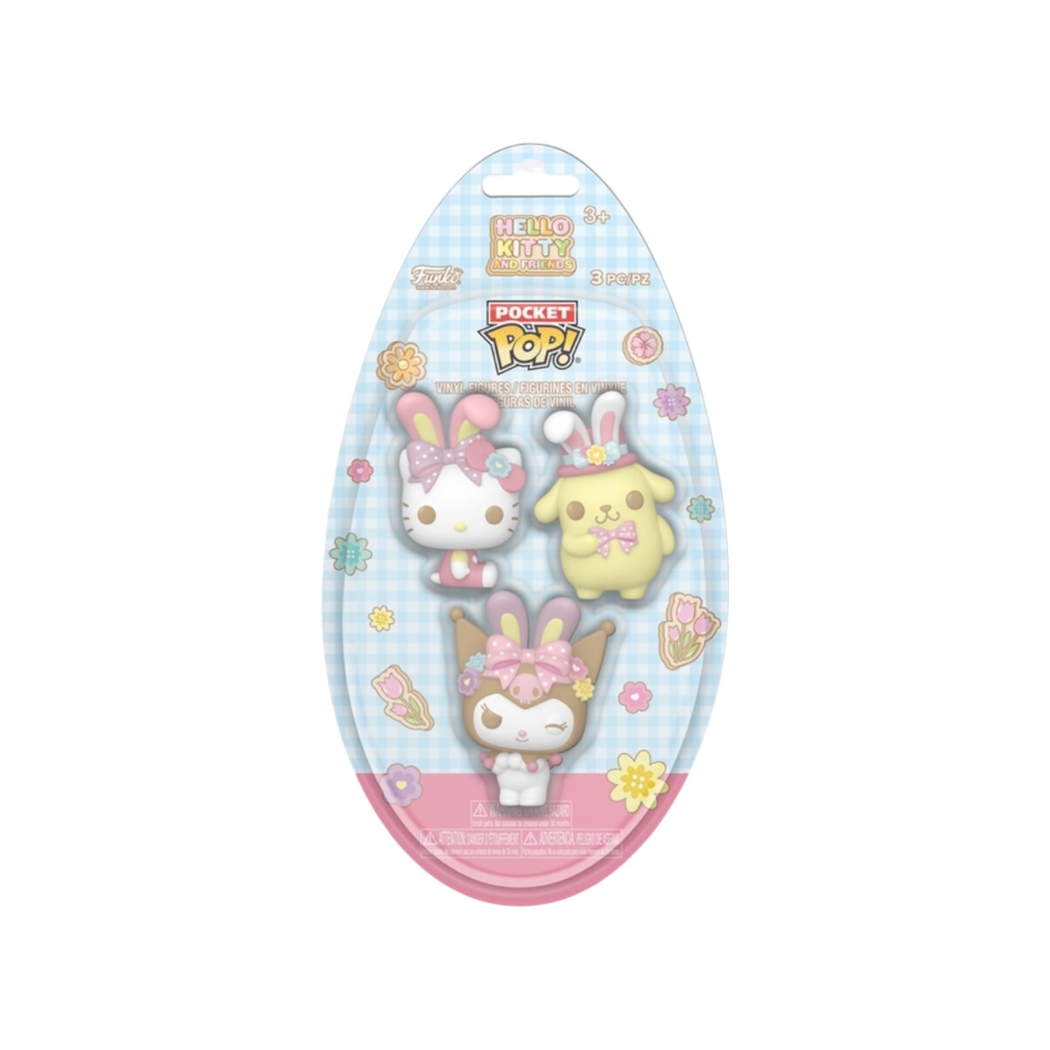 Hello Kitty & Friends With Bunny Ears (Easter) Funko Pocket Pop! 3 Pack - Hello Kitty And Friends - PREORDER