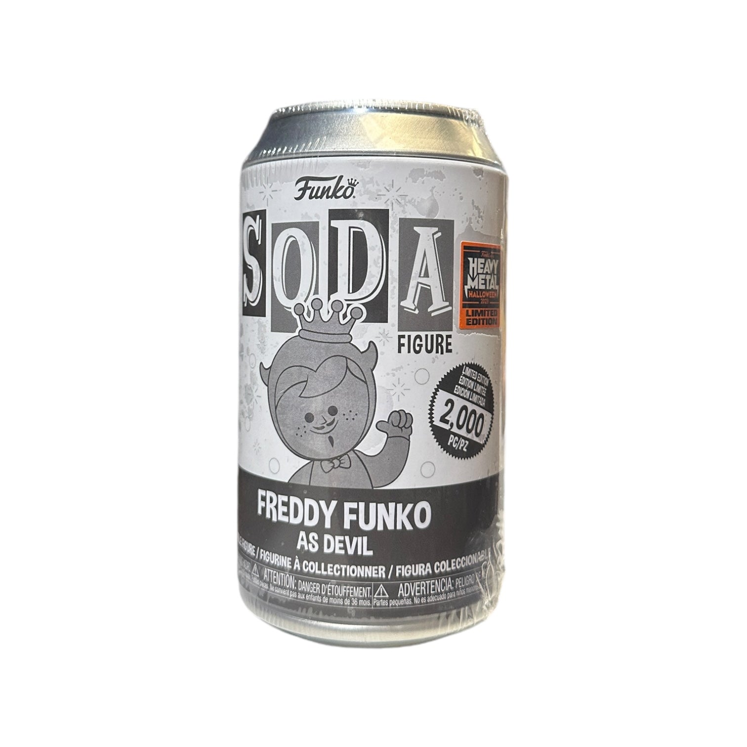 Freddy Funko as Devil (Stone) Funko Soda Vinyl Figure! - Heavy Metal Halloween 2023 Exclusive LE2000 Pcs