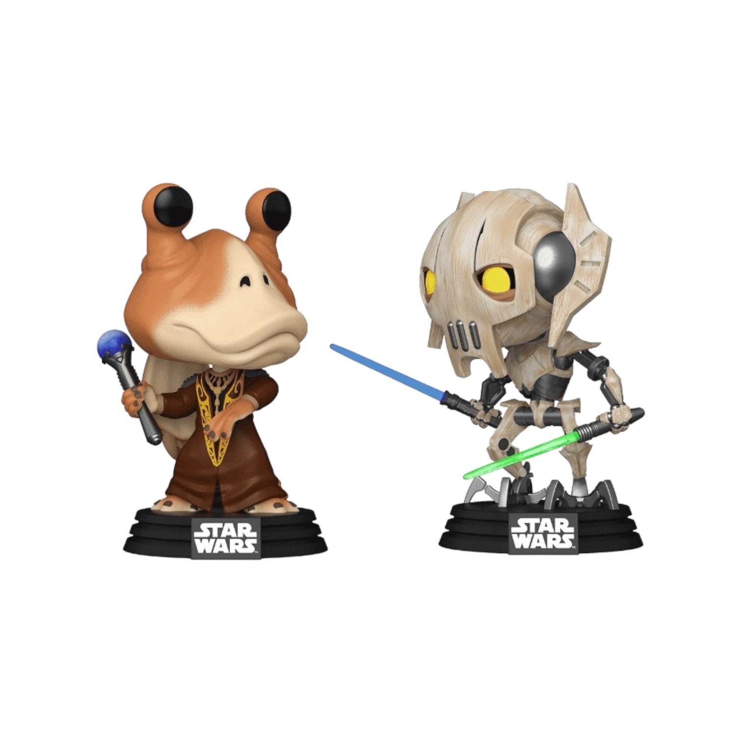 Jar Jar Binks Vs. General Grievous 2 Pack Funko Pop! - Star Wars: The Clone Wars - GameStop Exclusive