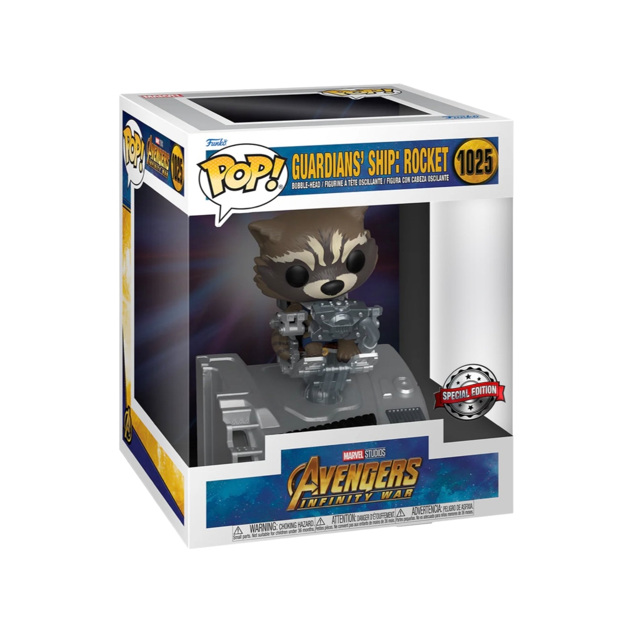 Guardians' Ship: Rocket #1025 Deluxe Funko Pop! - Avengers: Infinity War - Special Edition - Condition 8.5/10