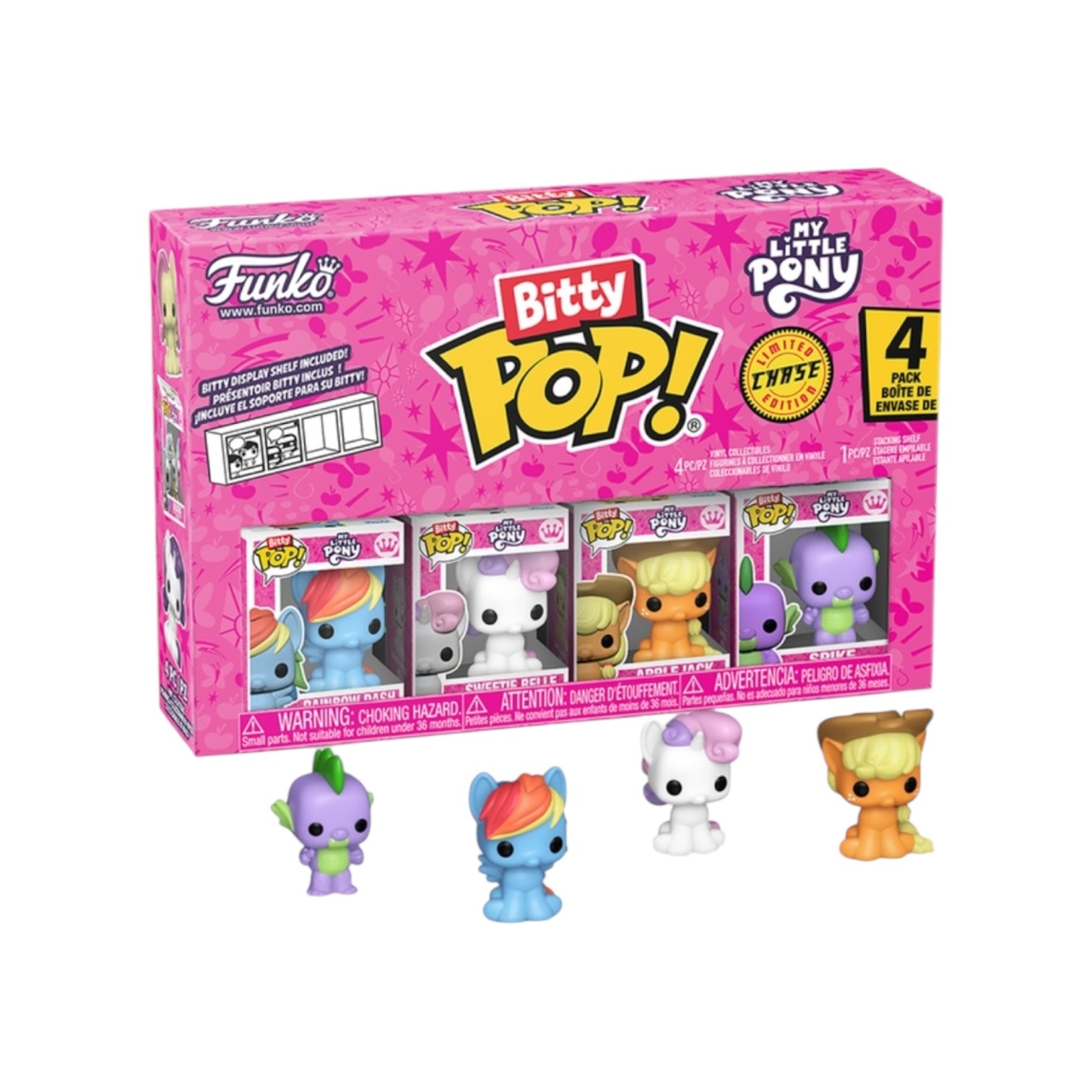 Rainbow Dash Funko 4 Pack Bitty Pop - My Little Pony - Chance of Chase - PREORDER