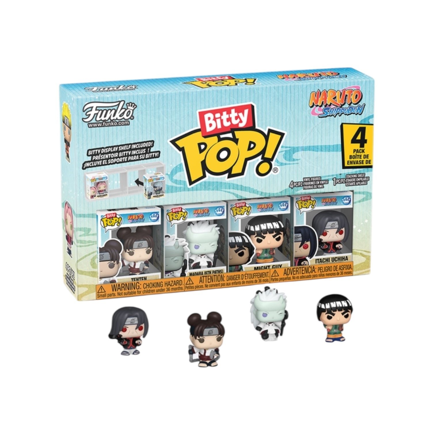 Battles Funko 4 Pack Bitty Pop - Naruto: Shippuden - Chance of Chase - PREORDER