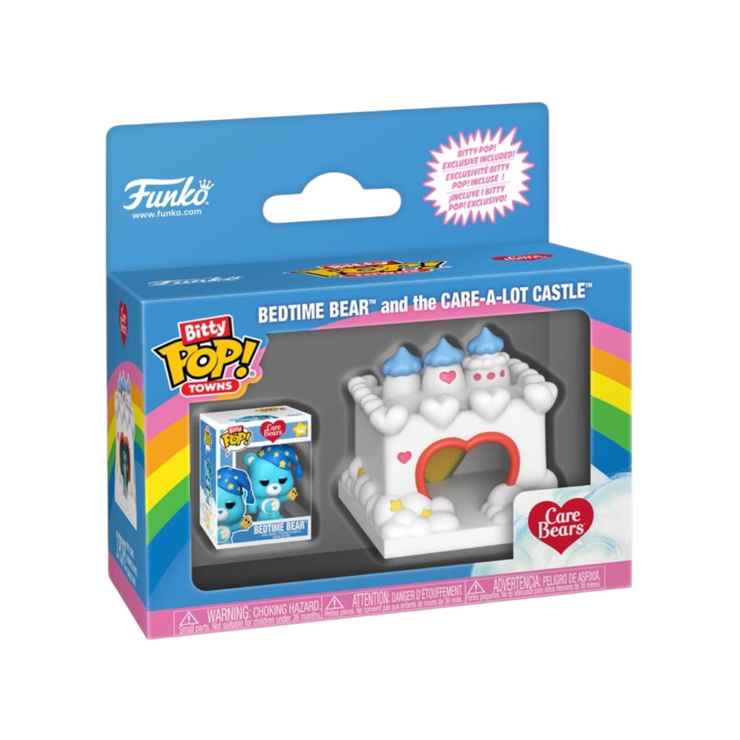 Bedtime Bear and the Care-A-Lot Castle Funko Bitty Pop Town - Care Bears - PREORDER