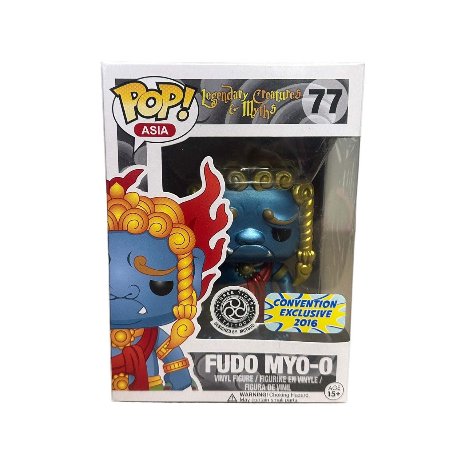 Fudo Myo-o #77 (Metallic) Funko Pop! - Legendary Creatures & Myths - Three Tides Tattoo Exclusive - Condition 8/10