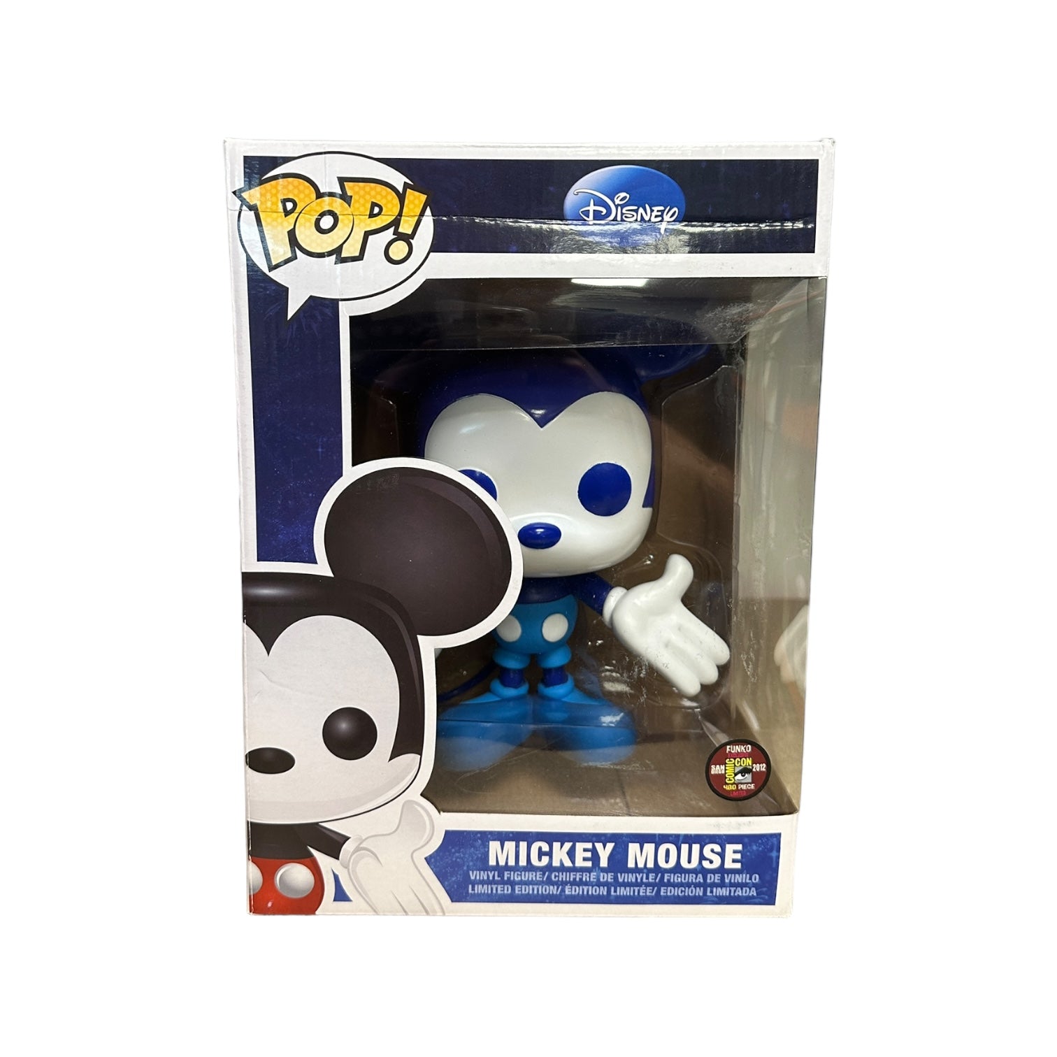 Mickey Mouse (Blue) 9" Funko Pop! - Disney - SDCC 2012 Exclusive LE480 Pcs - Condition 7/10