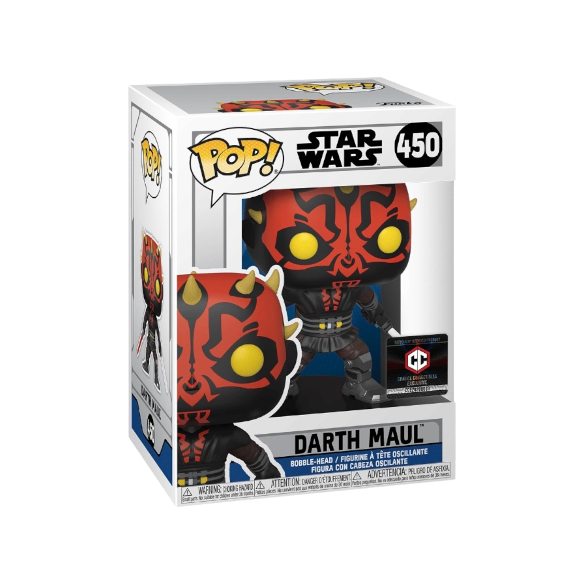 Darth Maul #450 (w/ Darksaber) Funko Pop! - Star Wars: The Clone Wars - Chalice Collectibles Exclusive