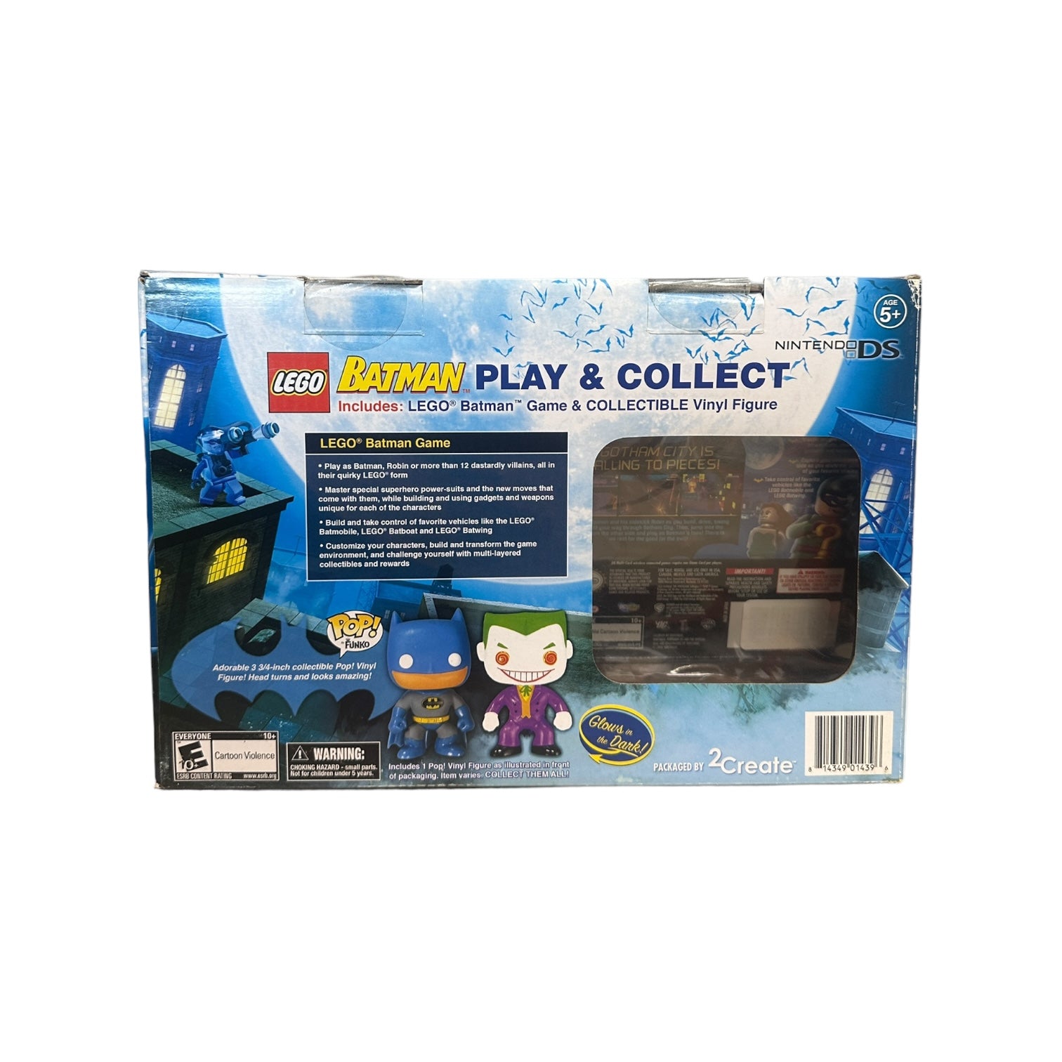 Lego Batman (The Joker) Play & Collect Nintendo DS (Glows in the Dark) Funko Pop Bundle! - Condition 7.5/10
