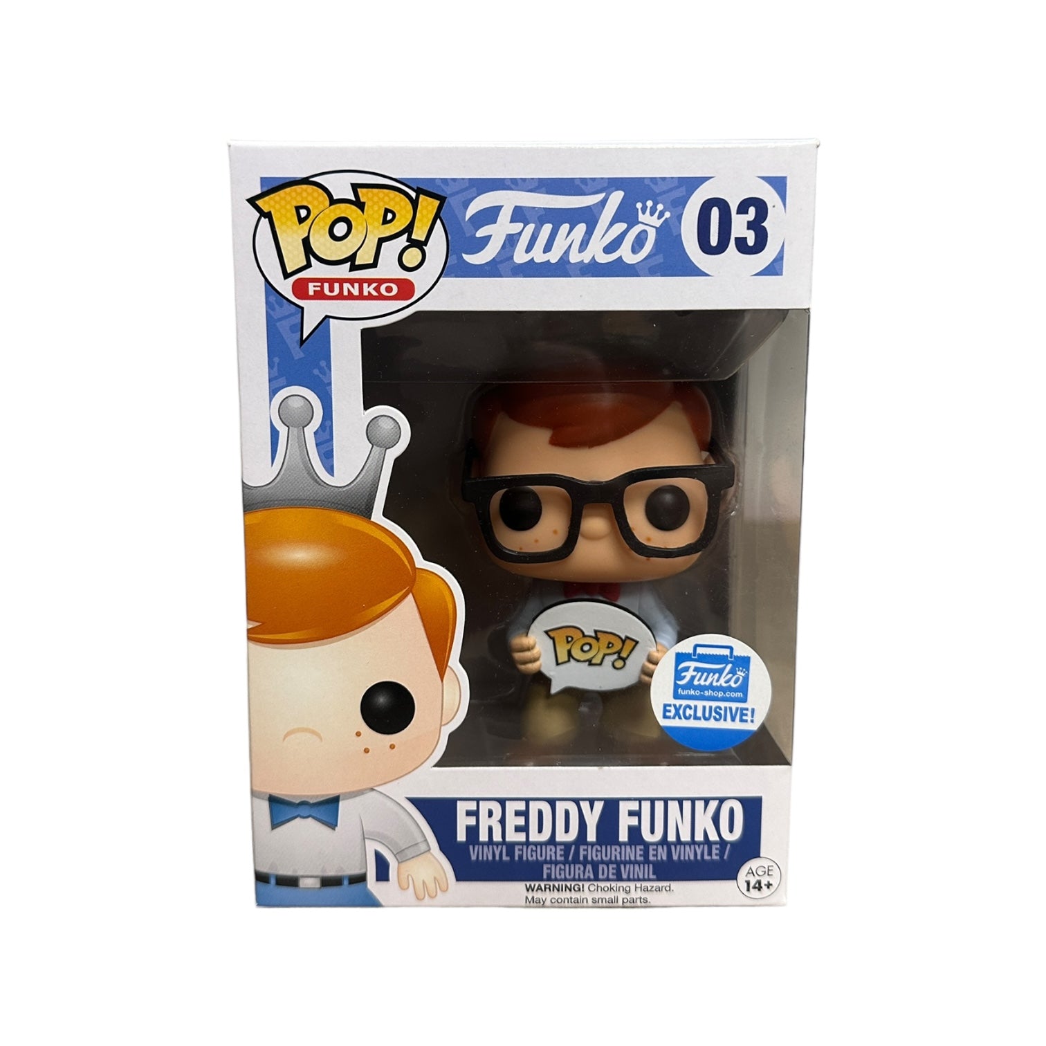 Freddy Funko #03 (Hipster) Funko Pop! - Funko Shop Exclusive - Condition 8.5/10