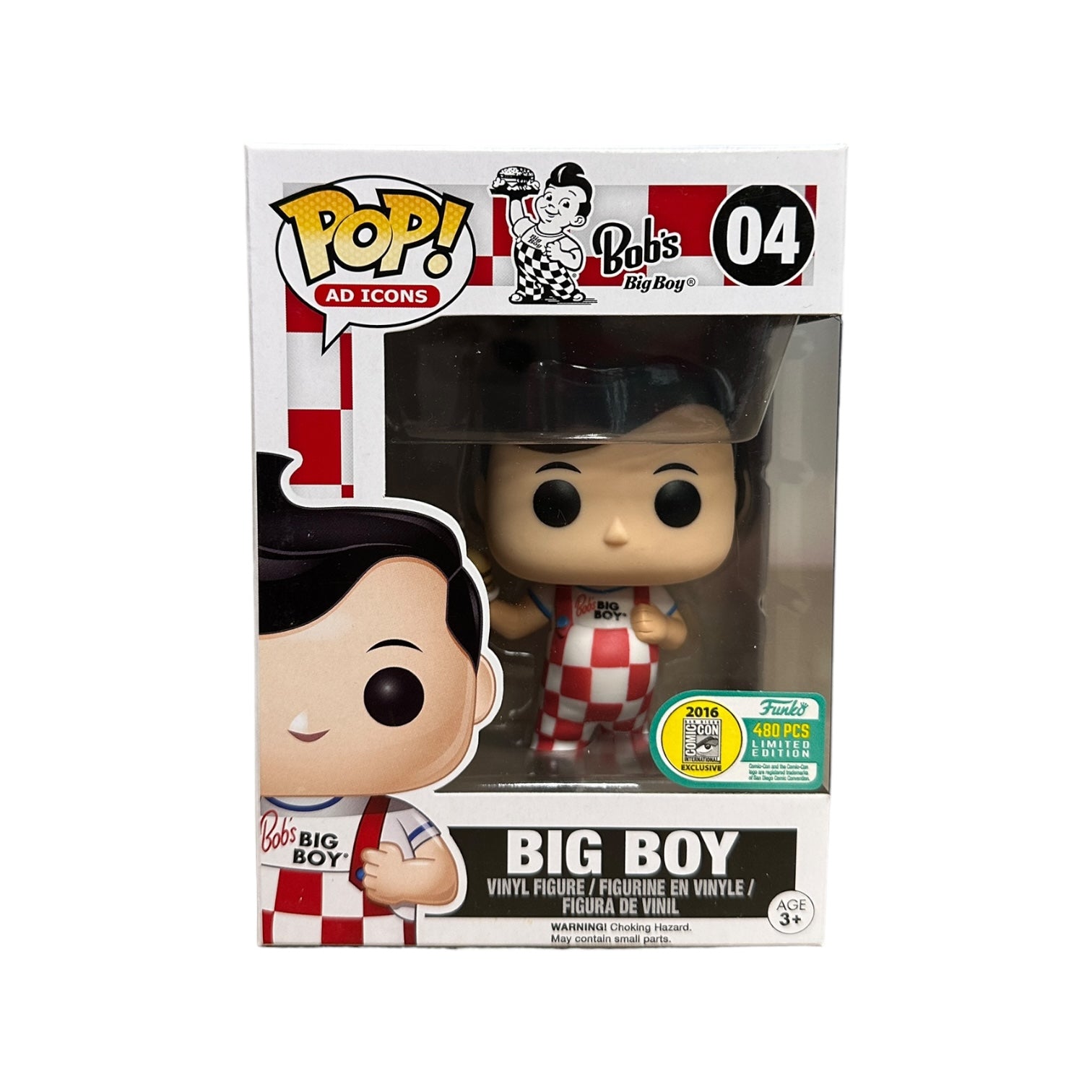 Big Boy #04 Funko Pop! - Ad Icons - SDCC 2016 Exclusive LE480 Pcs - Condition 8.5/10