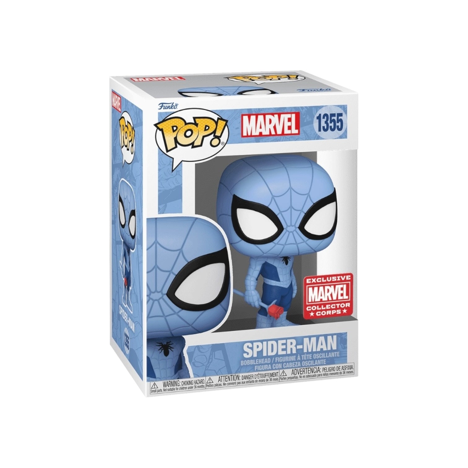 Spider-Man (Blue) Funko Pop Marvel Marvel Collector Corps