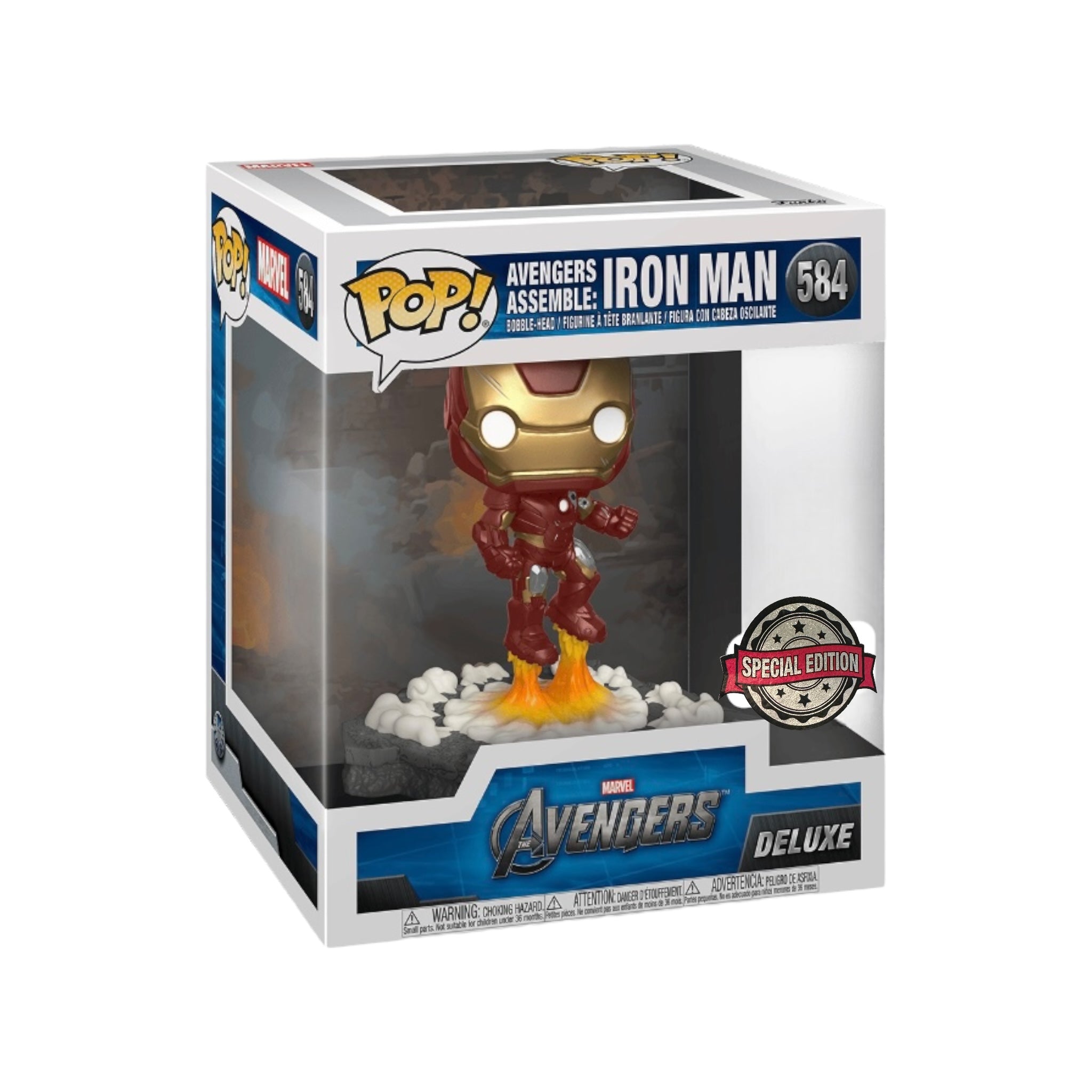 Avengers Assemble: Iron Man #584 Deluxe Funko Pop! - The Avengers - Special Edition - Condition 8/10