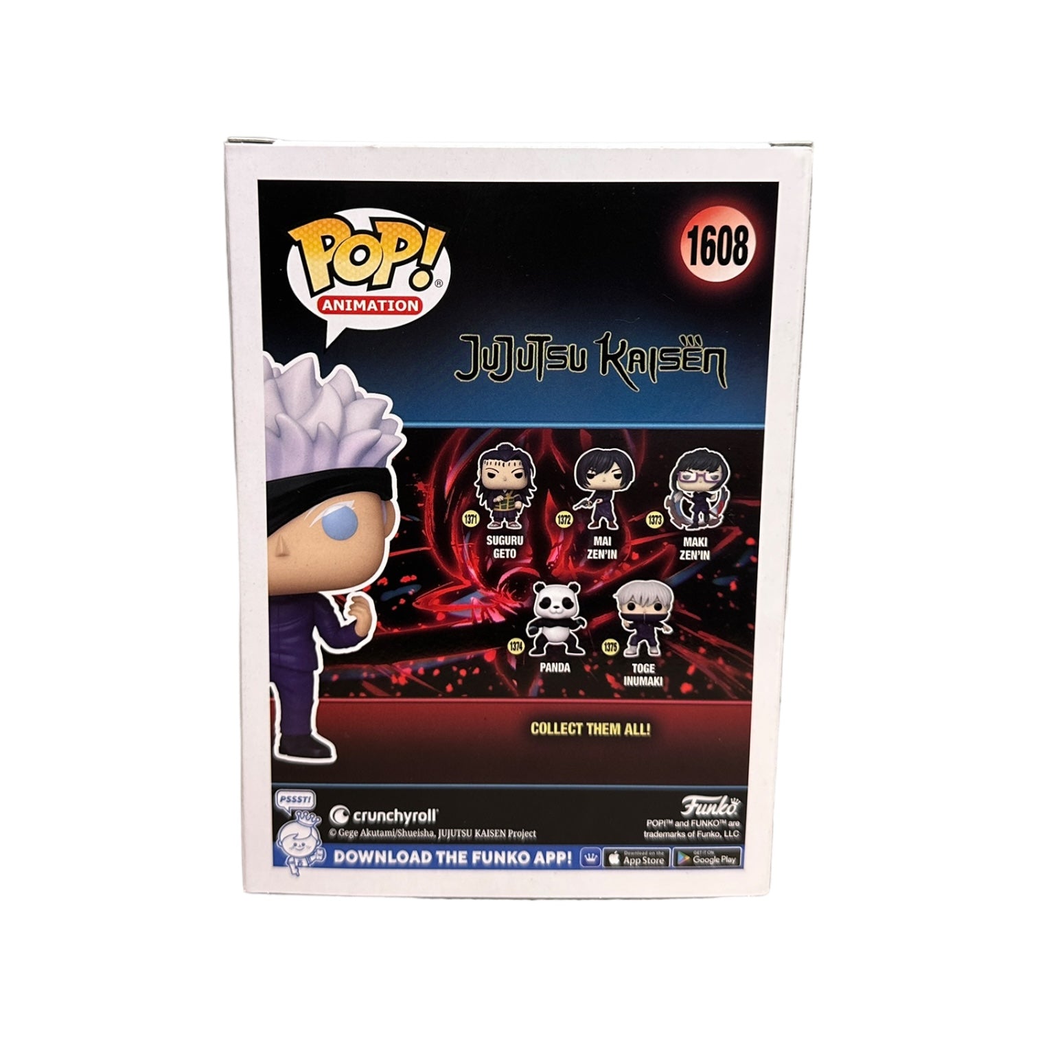 Satoru Gojo #1608 Funko Pop! - Jujutsu Kaisen - SDCC 2024 Official Convention Exclusive - Condition 8.75/10