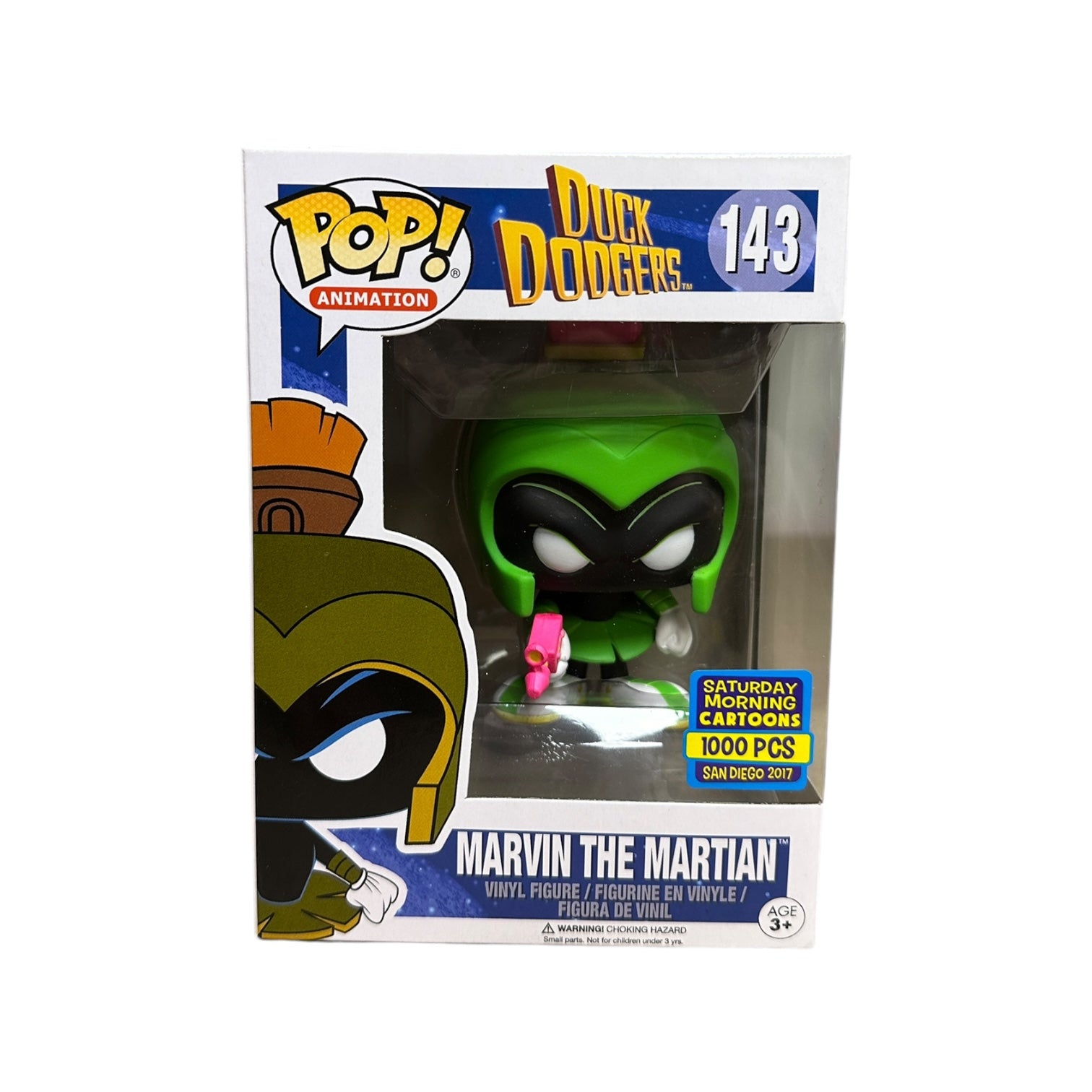 Marvin The Martian #143 (Neon Lime) Funko Pop! - Duck Dodgers - SDCC 2017 Saturday Morning Cartoons Exclusive LE1000 Pcs - Condition 9/10