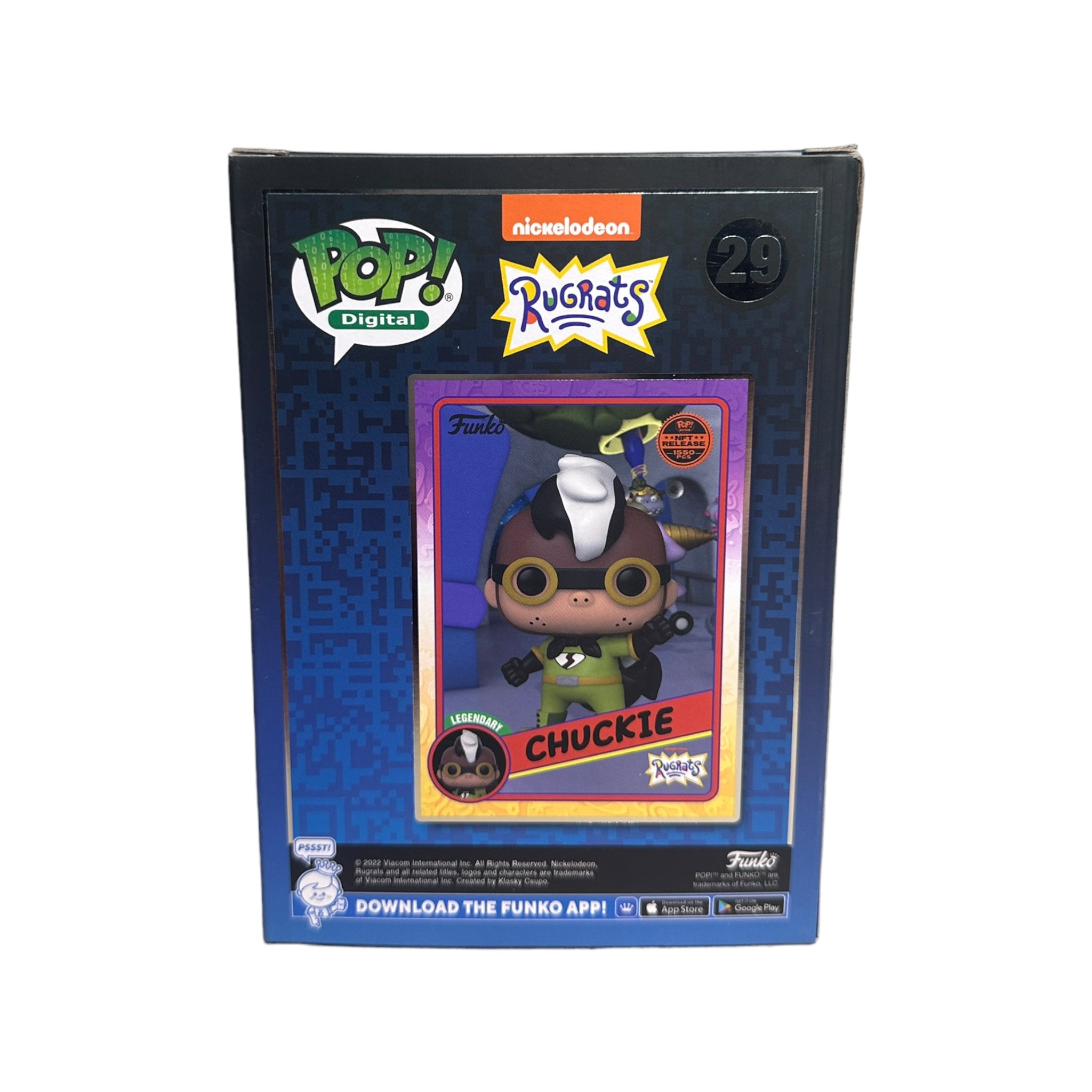 Chuckie #29 Funko Pop! - Rugrats - NFT Release Exclusive LE1550 Pcs - Condition 8.75/10