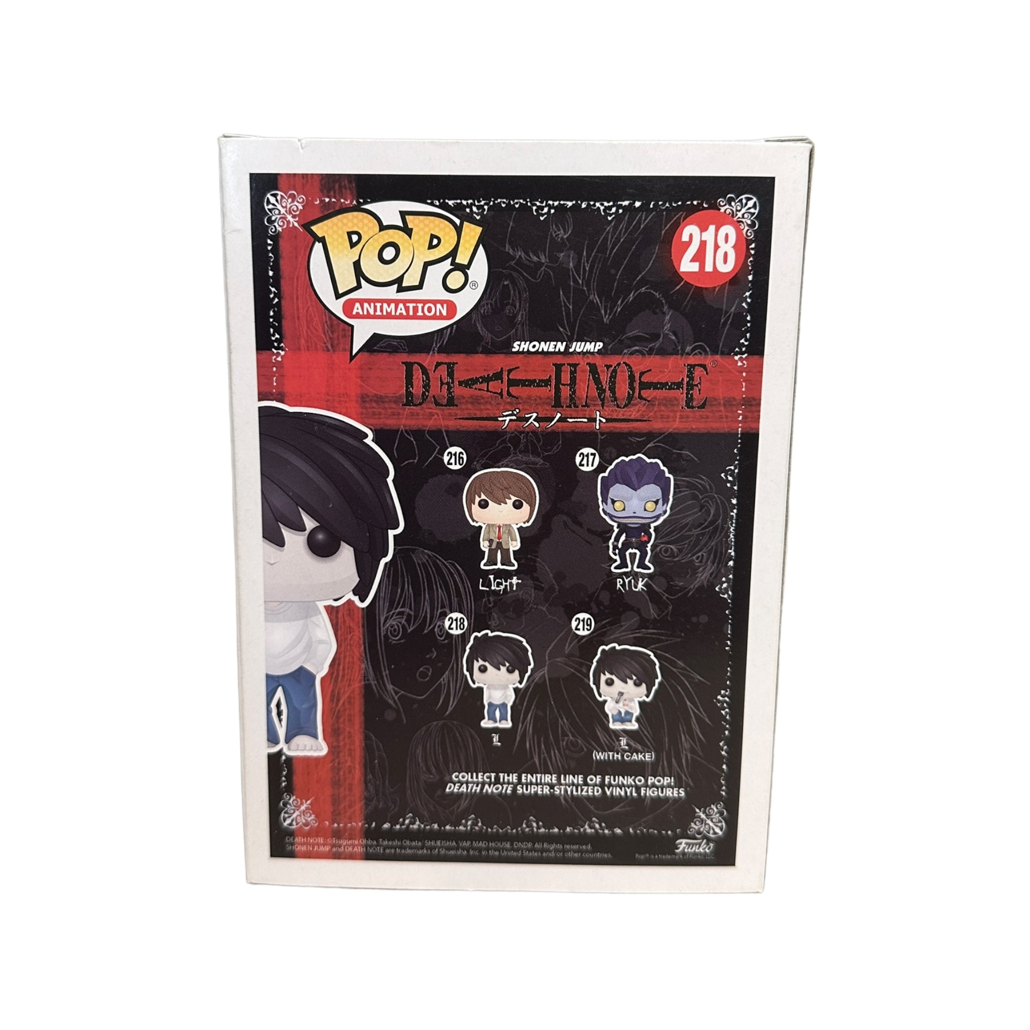 L #218 Funko Pop! - Death Note - 2017 Pop! - Condition 8.5/10