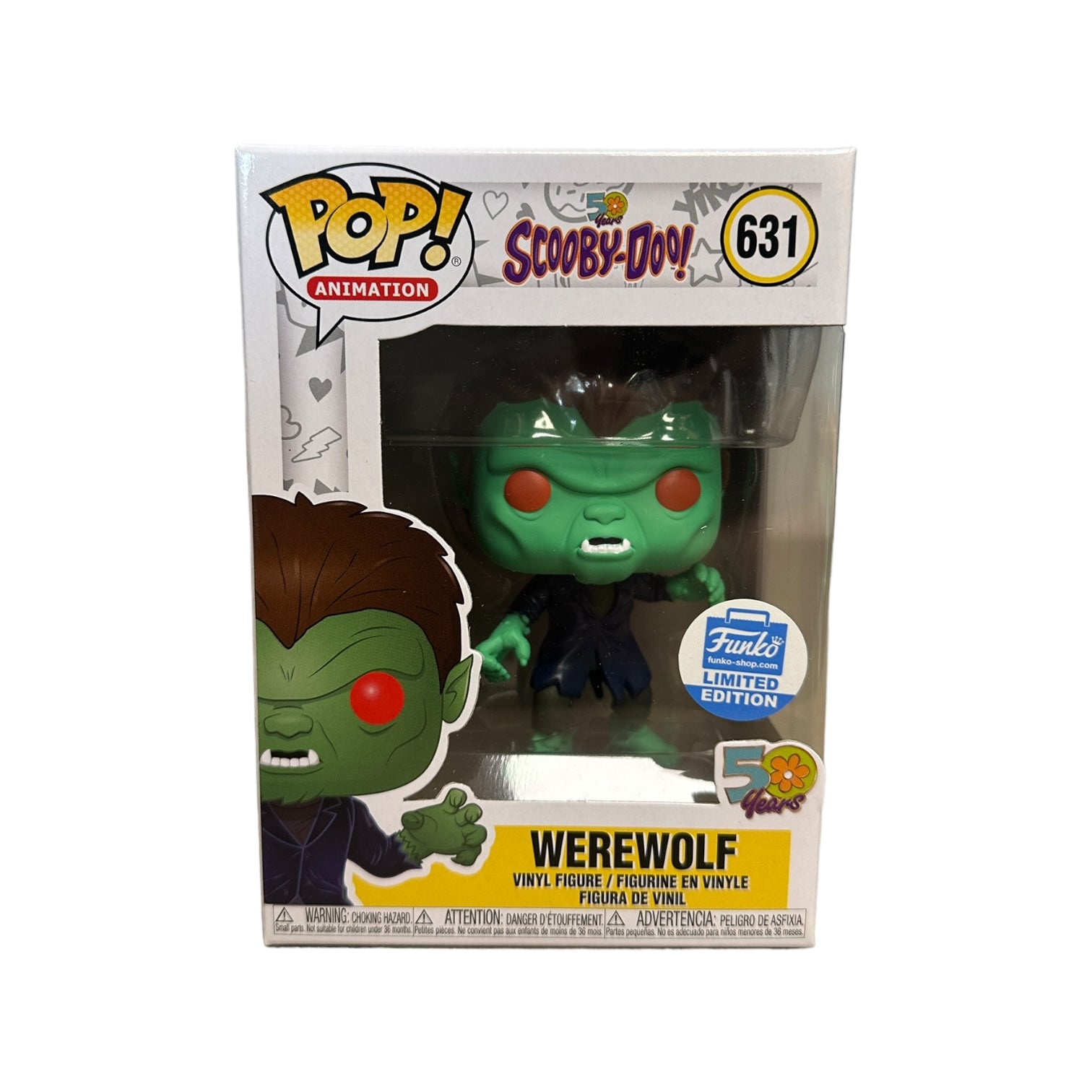 Vinyl Figure Scooby Doo Werewolf Funko Pop Werewolf Scooby
