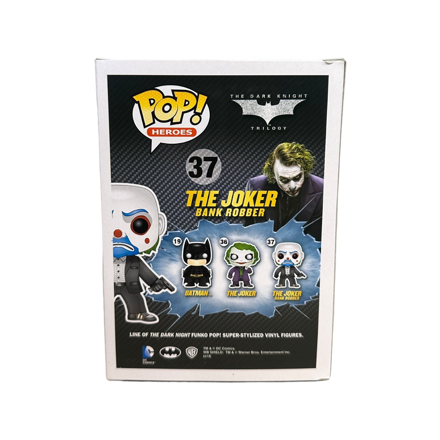 The Joker Bank Robber #37 Funko Pop! - The Dark Knight Trilogy - 2013 Pop! - Condition 7.5/10