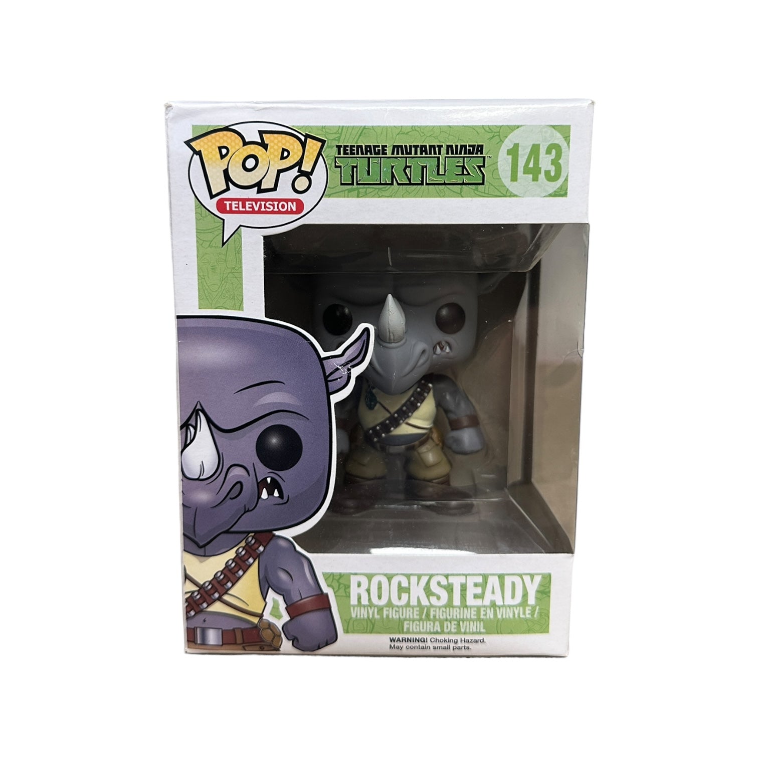 Rocksteady #143 Funko Pop! - Teenage Mutant Ninja Turtles - 2014 Pop! - Condition 6.5/10