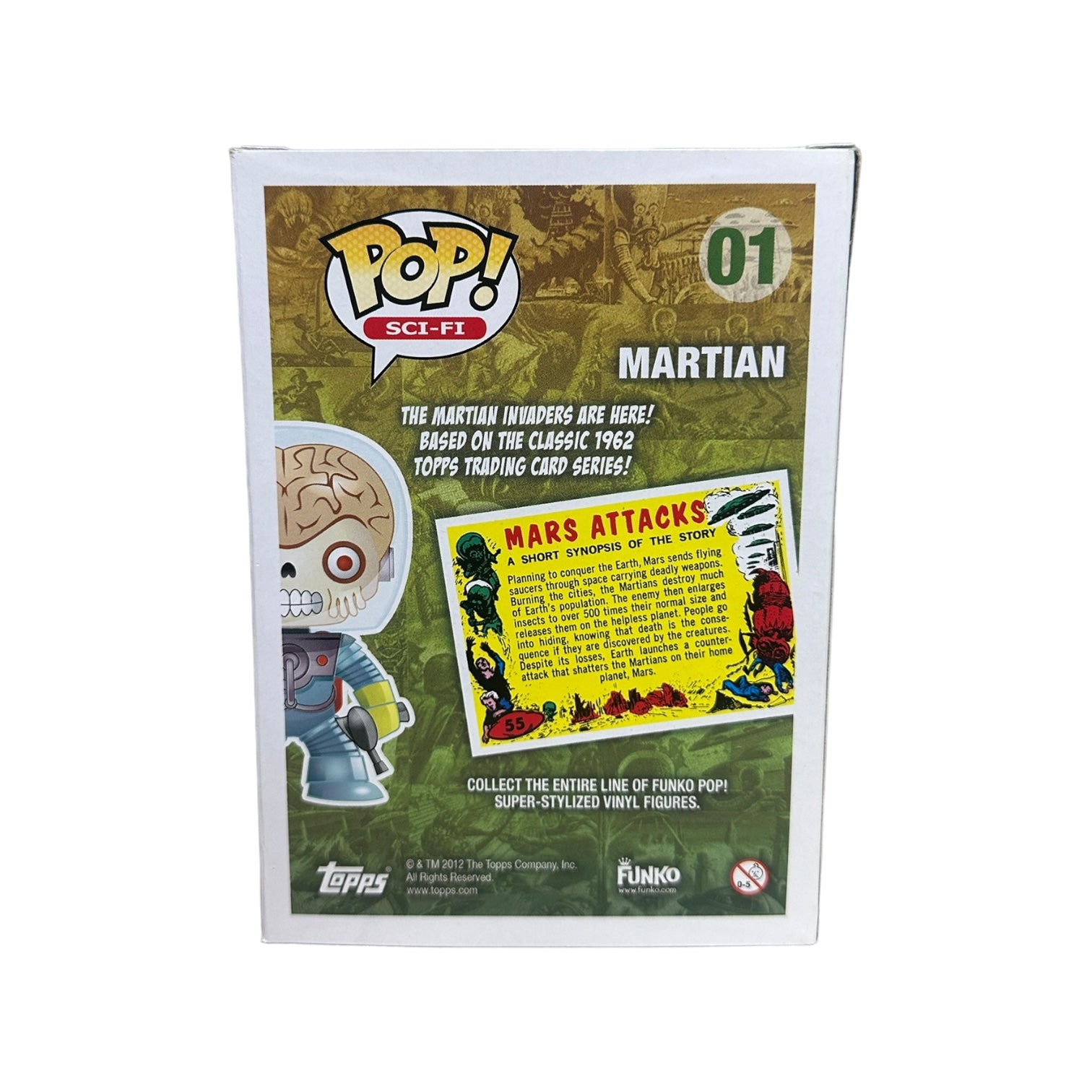 Martian #01 Funko Pop! - Mars Attacks - 2011 Pop! - Condition 9/10