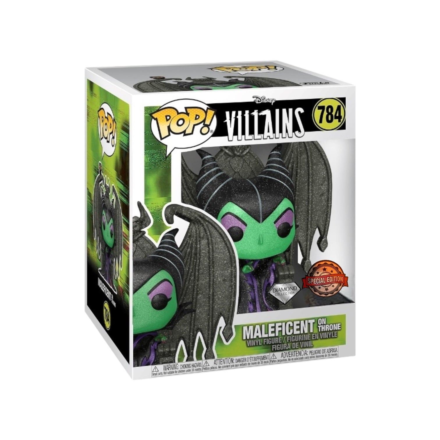 Maleficent on throne #784 (Diamond) Funko Deluxe Pop - Disney Villains
