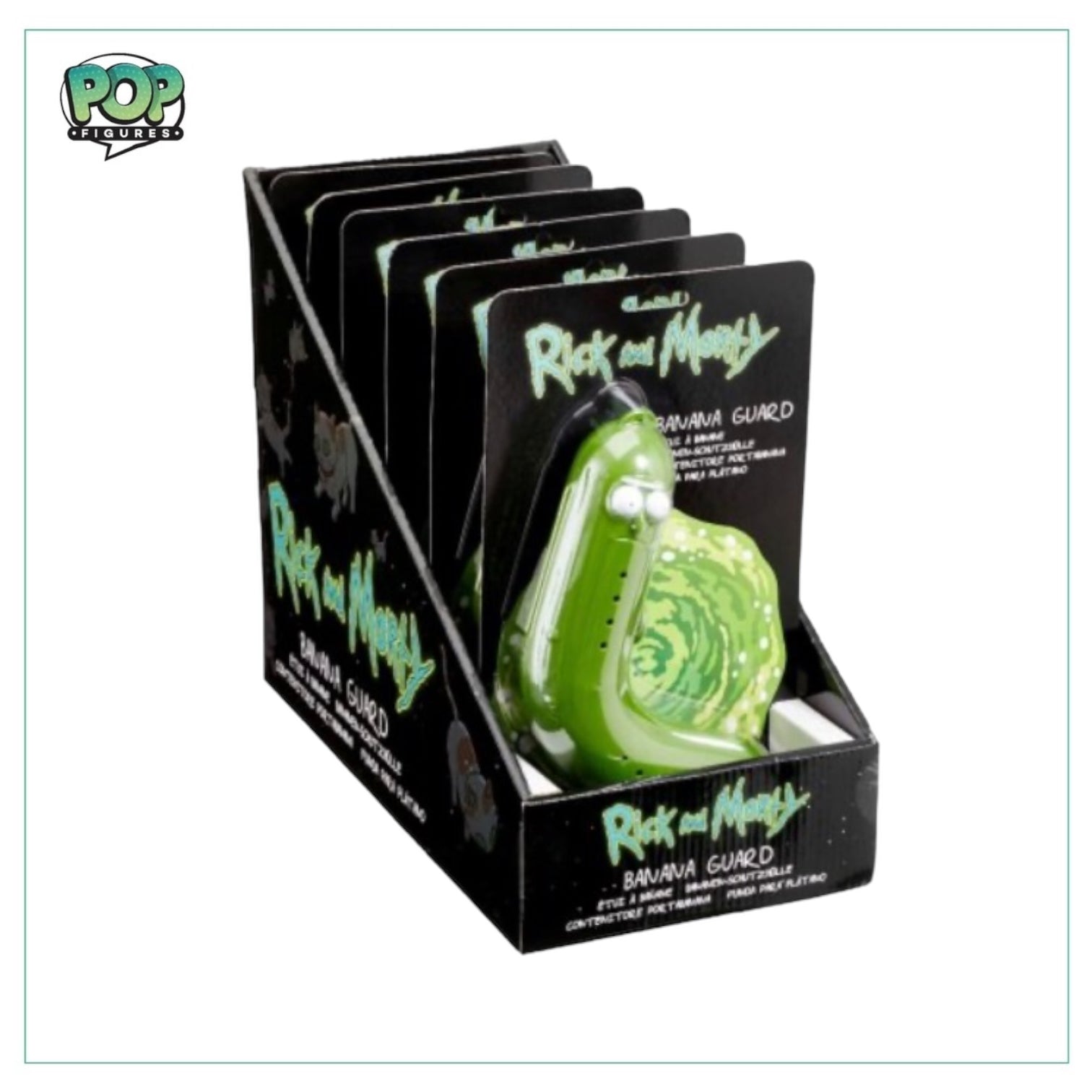 Funko Pop of Pickle Rick as a Banana Guard from Rick & Morty, showcasing his quirky and adventurous character.