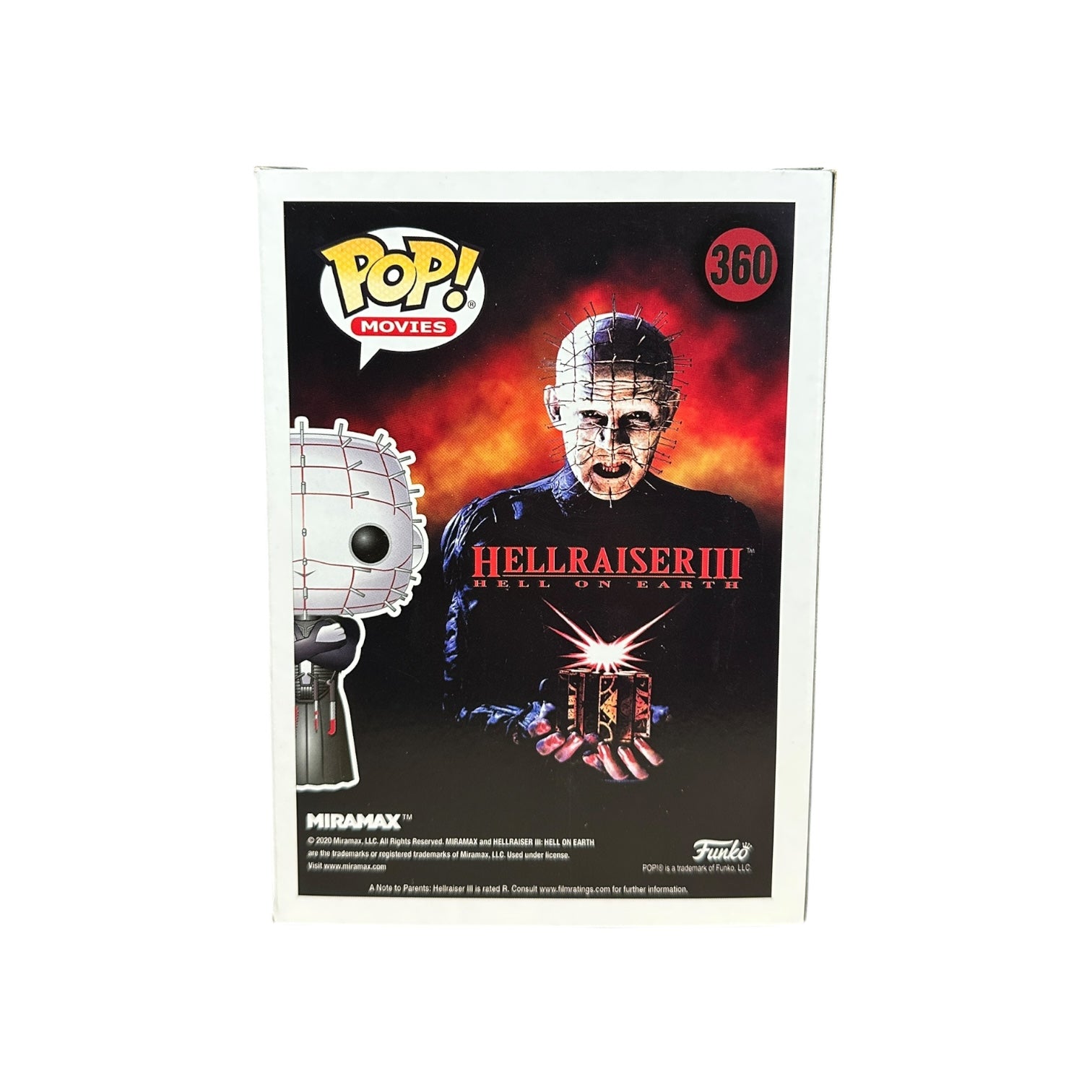 Pinhead #360 (Glows in the Dark) Funko Pop! - Hellraiser III: Hell on Earth back