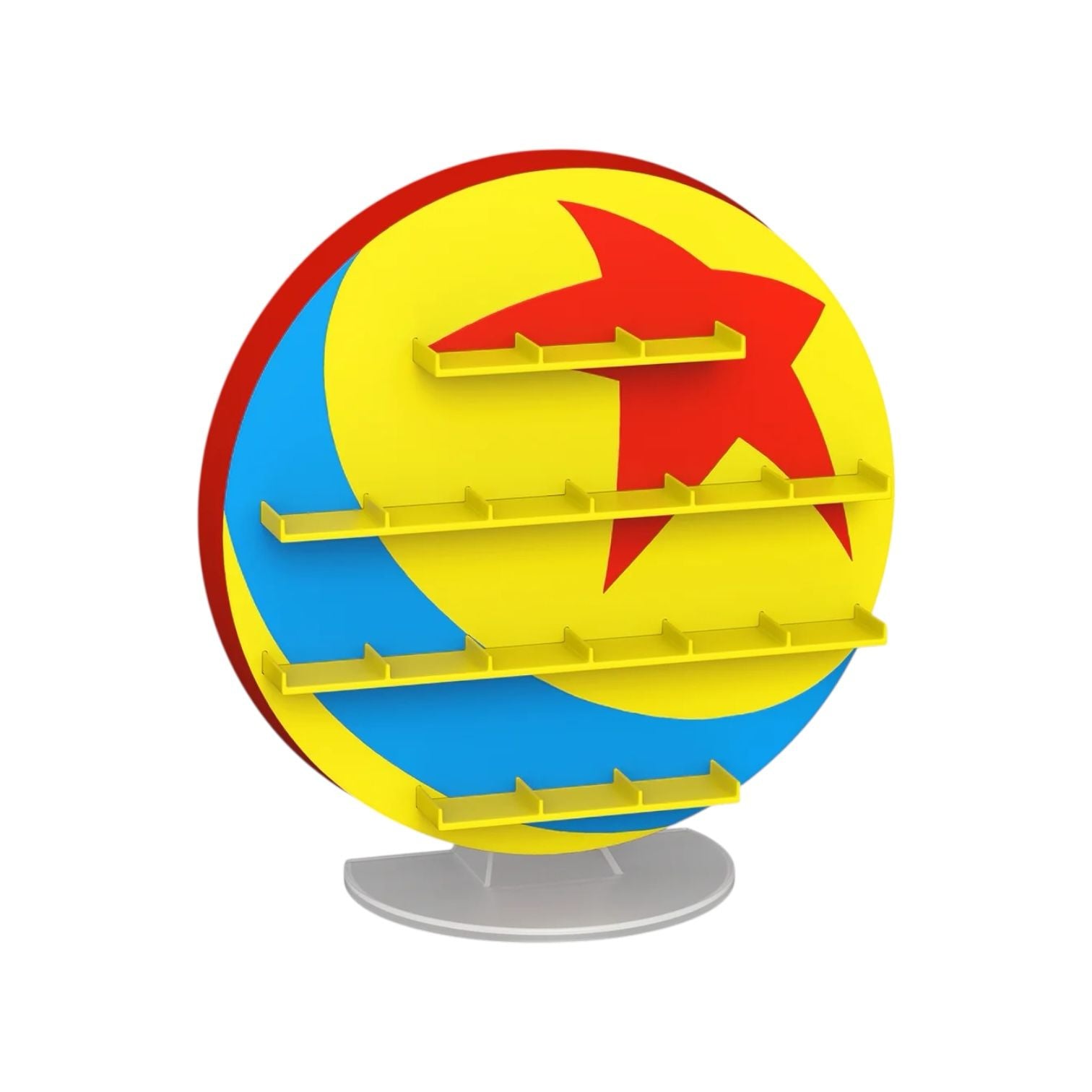 Pixarball bitty pop display can hold up to 18 bitty pops