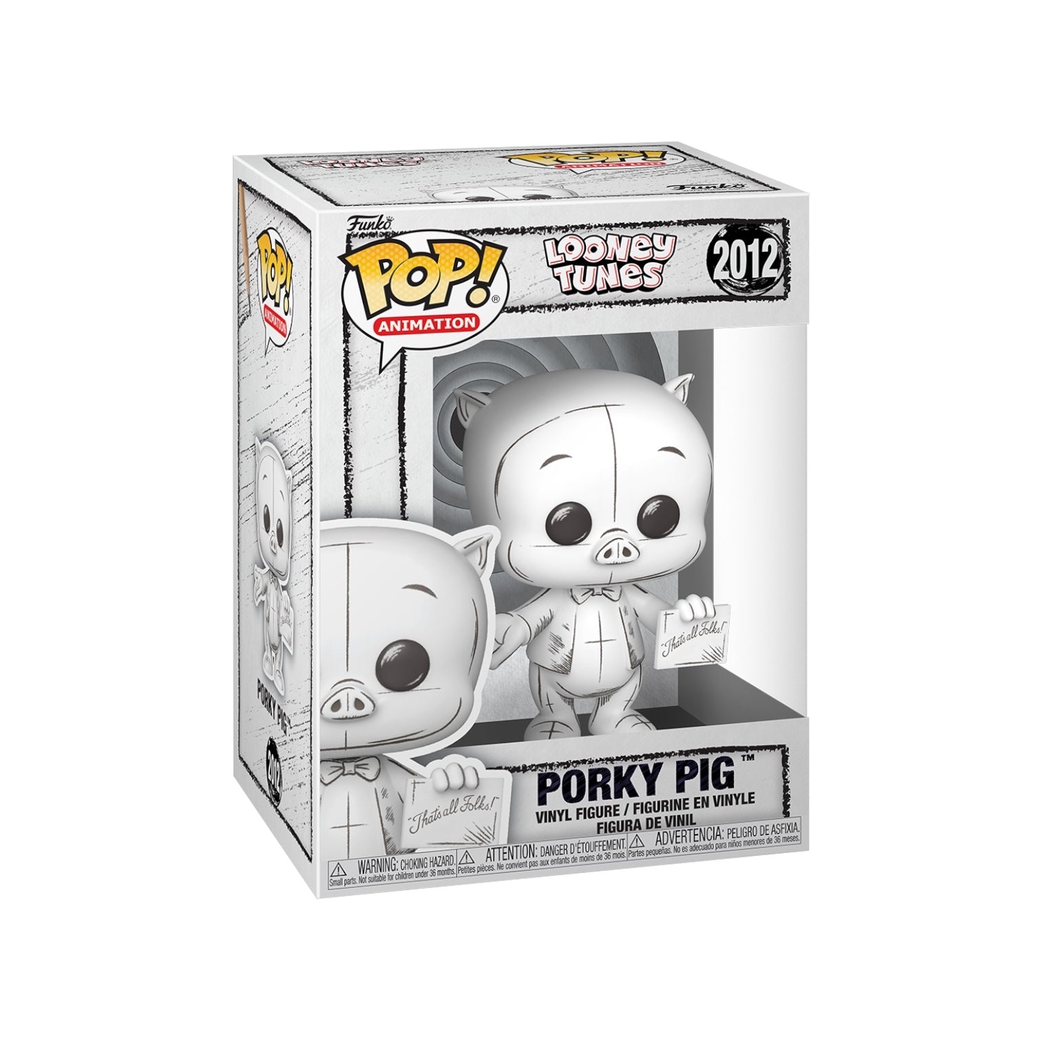 Funko Pop! vinyl figure of Porky Pig in packaging on a white background