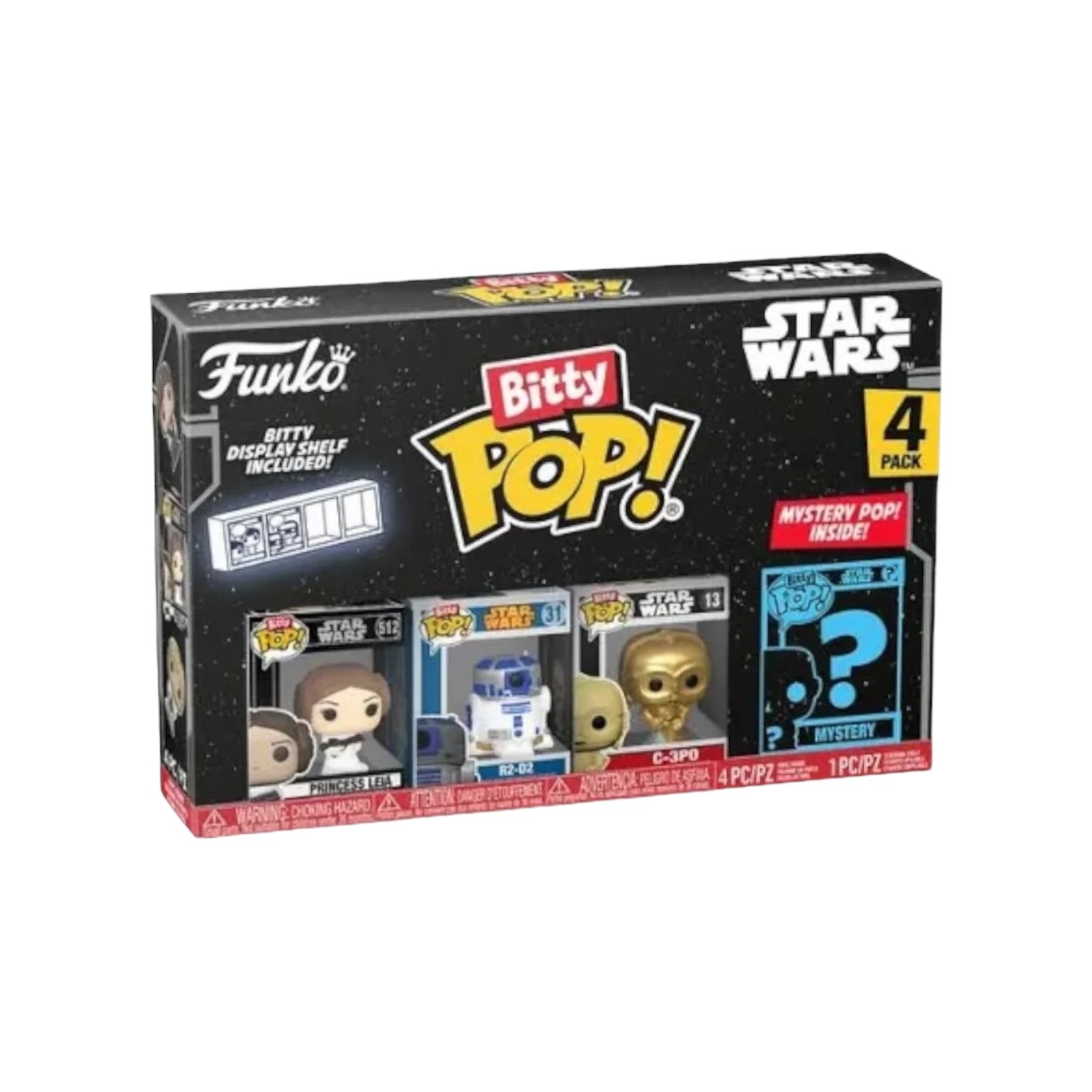 Princess Leia 4 Pack Bitty Funko POP! - Star Wars - Chance Of Chase