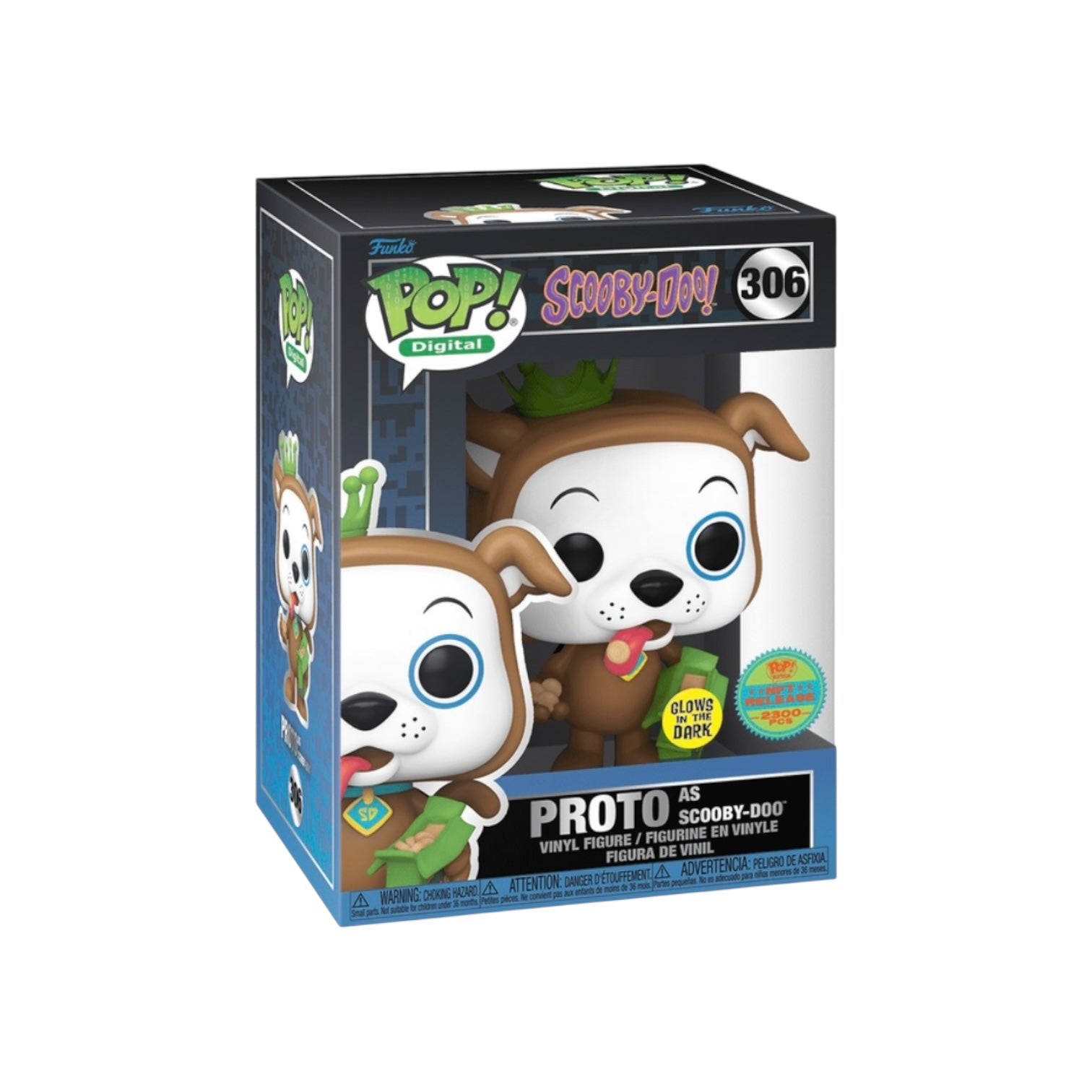 Proto as Scooby-Doo #306 (Glows in the Dark) Funko Pop! - Scooby-Doo! - NFT Release Exclusive LE2300 Pcs Box