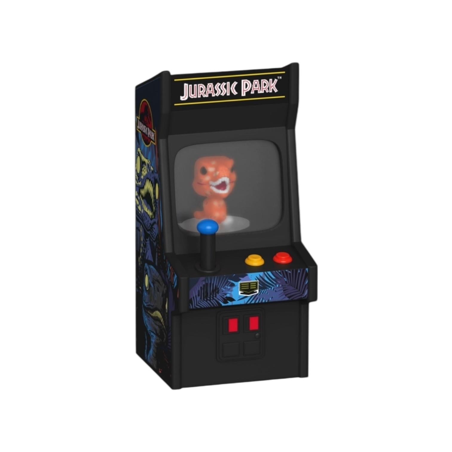 Raptor_Bitty_Arcade_Display out of packaging on a white background