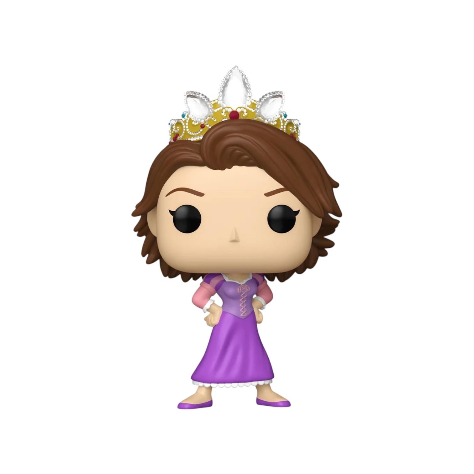 Rapunzel 16401 Funko Pop with out her long blonde hair wearing a crown