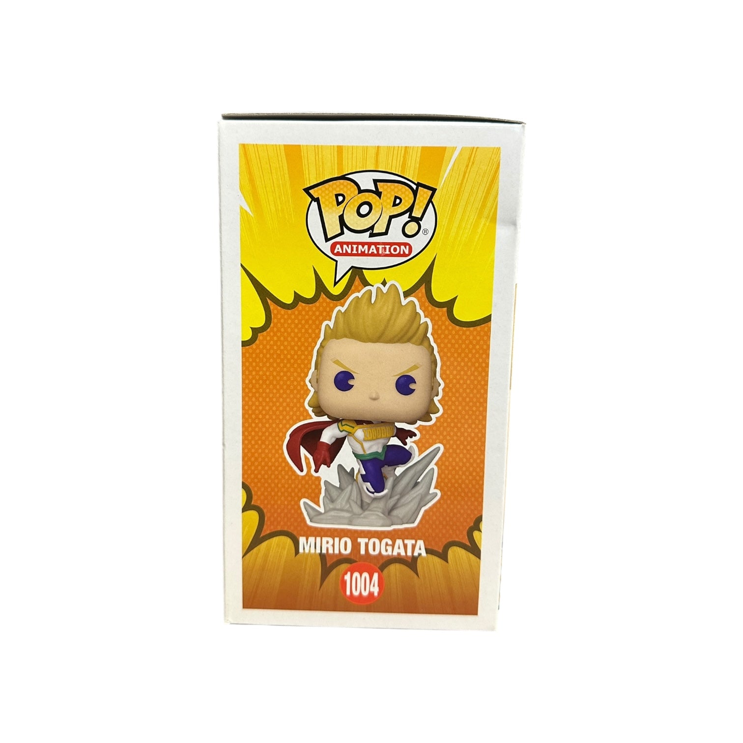 Ricco Fajardo Signed Mirio Togata #1004 (Glows in the Dark) Funko Pop! - My Hero Academia - Hot Topic Exclusive Side