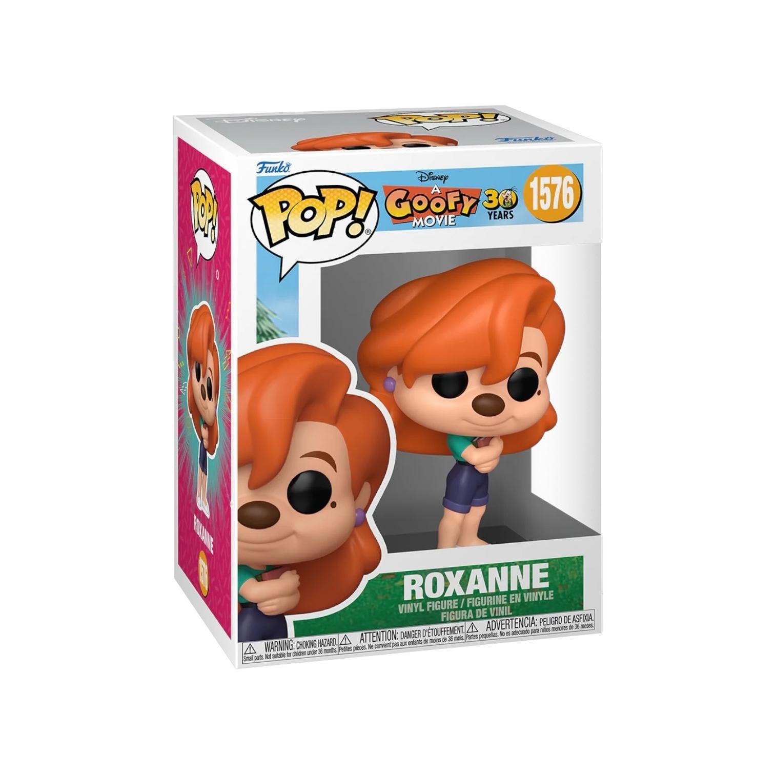 Roxanne from the goofy movie with her big ginger hair and blue shorts