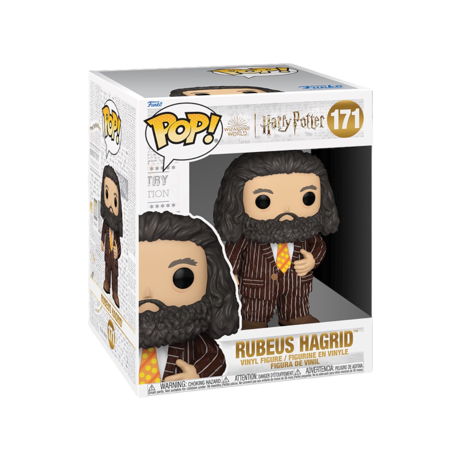 Funko Pop! #171 of Rubeus Hagrid, showcasing the iconic Harry Potter character with his large frame and friendly expression.