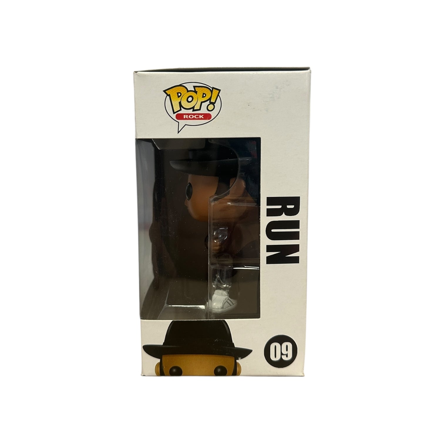 Pop! Rocks vinyl figure packaging with 'Run' text on a white background