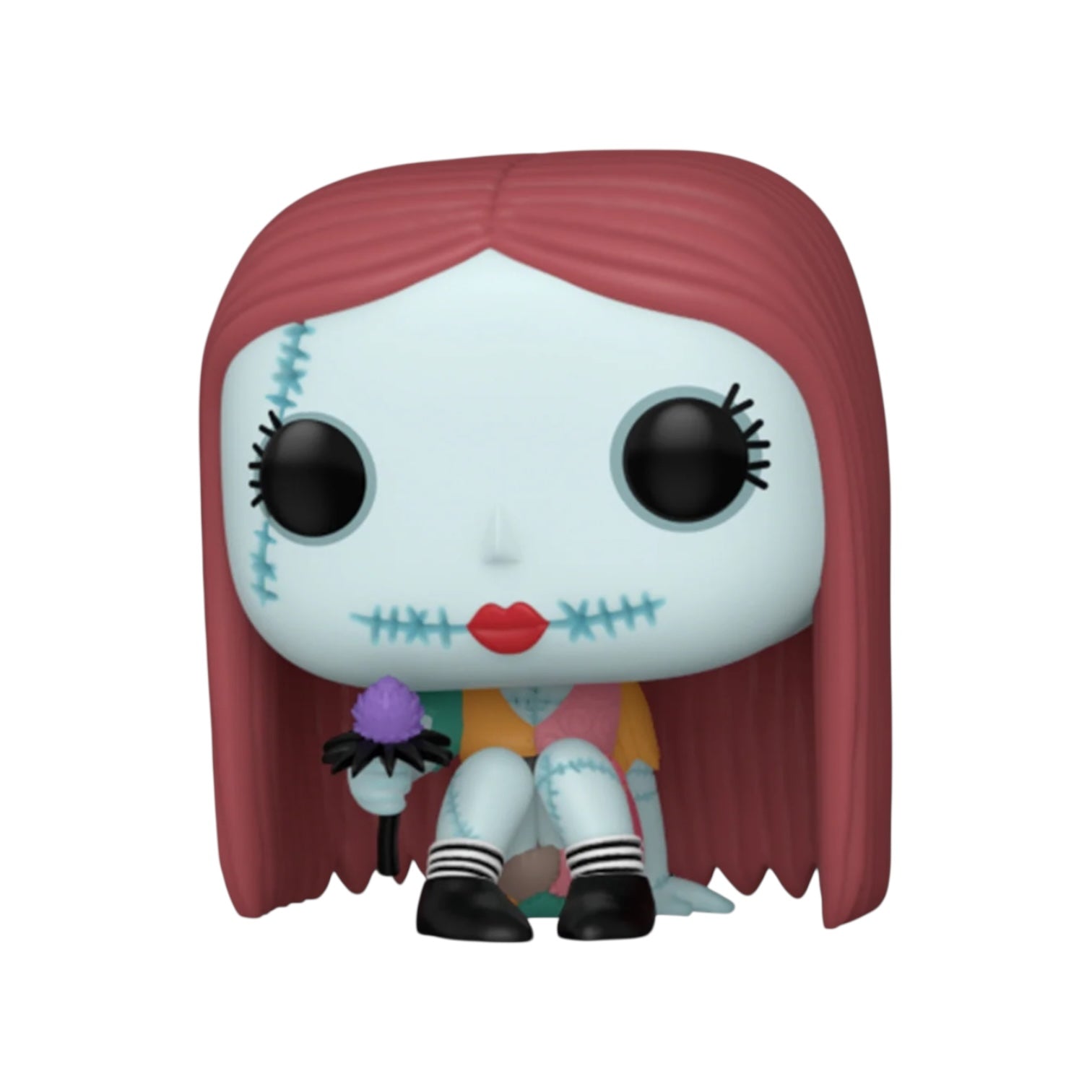 Funko Pop! vinyl figure with red hair and white face on a white background