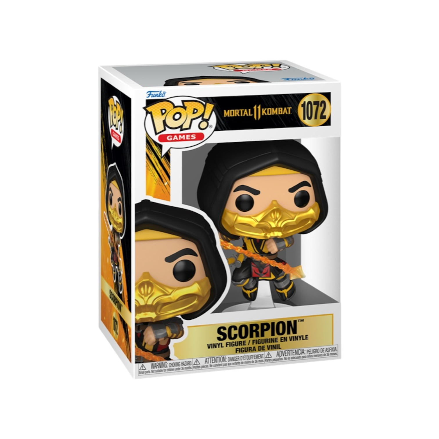 Scorpion, in his black and gold detail