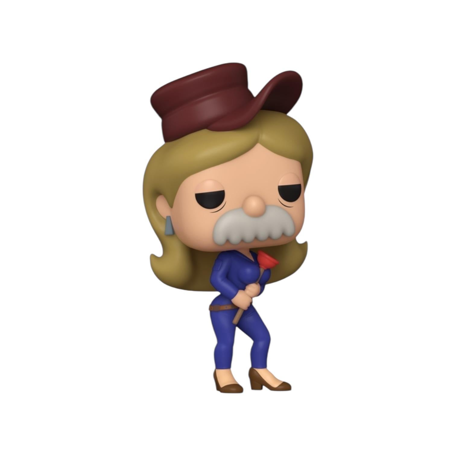 Funko Pop! vinyl figure of a character with a mustache and hat on a white background