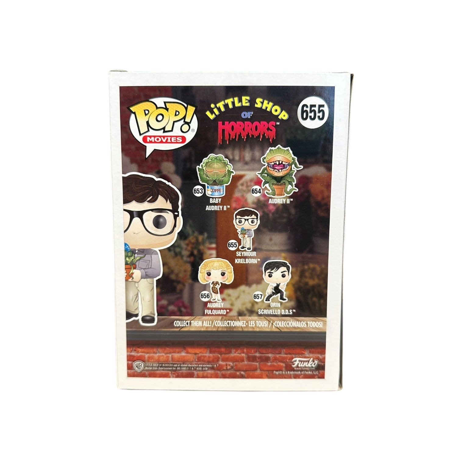 Seymour Krelborn #655 Funko Pop! - Little Shop of Horrors Back