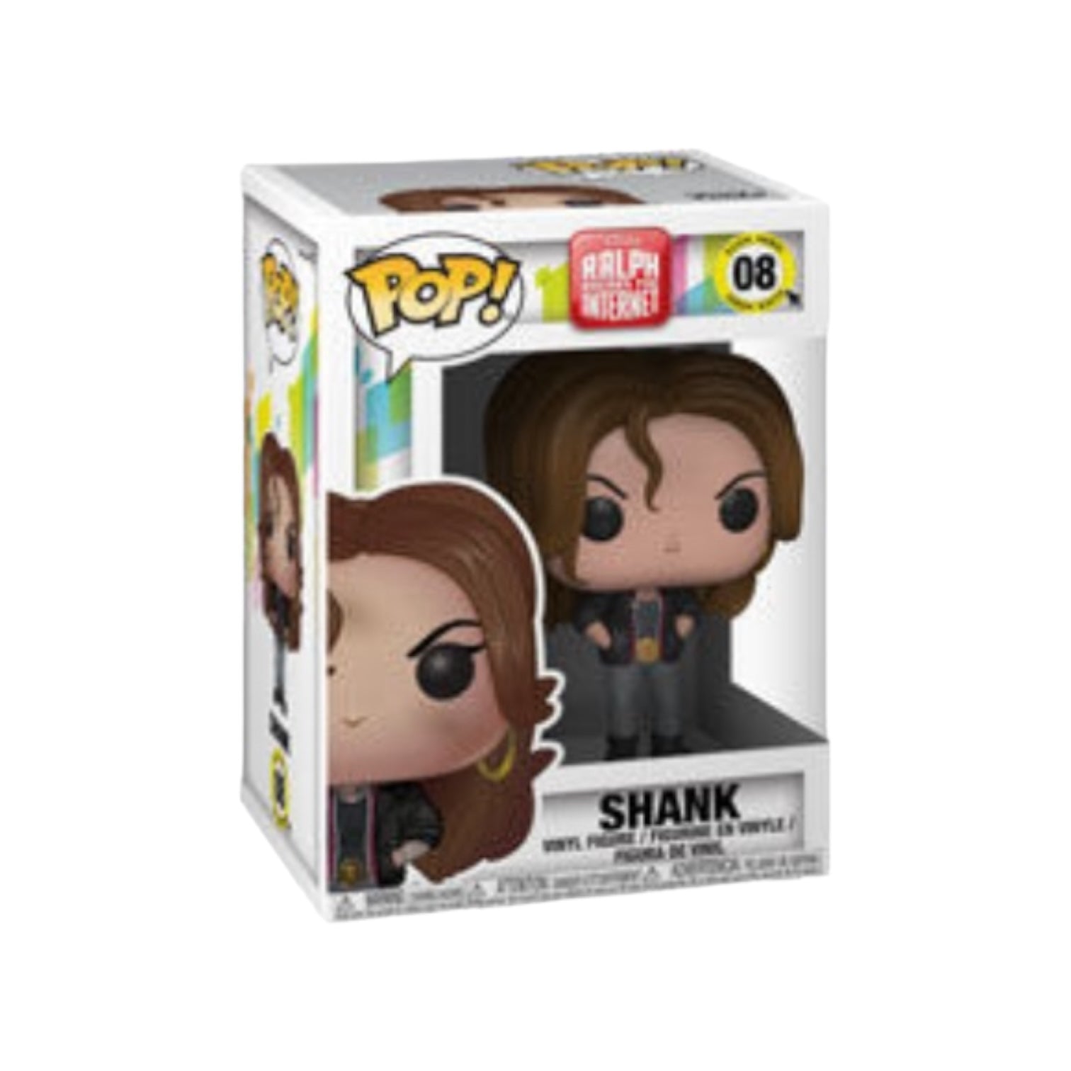 Shank from Wreck It Ralph 2 as a Funko Pop! toy, showing her stylish look and fierce expression.