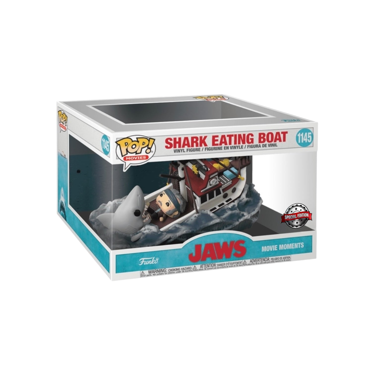Funko Pop! ジョーズ- Shark Eating Boat #1145 Shark Eating Boat | Funko Pop! Movie Moment | Jaws | Movies