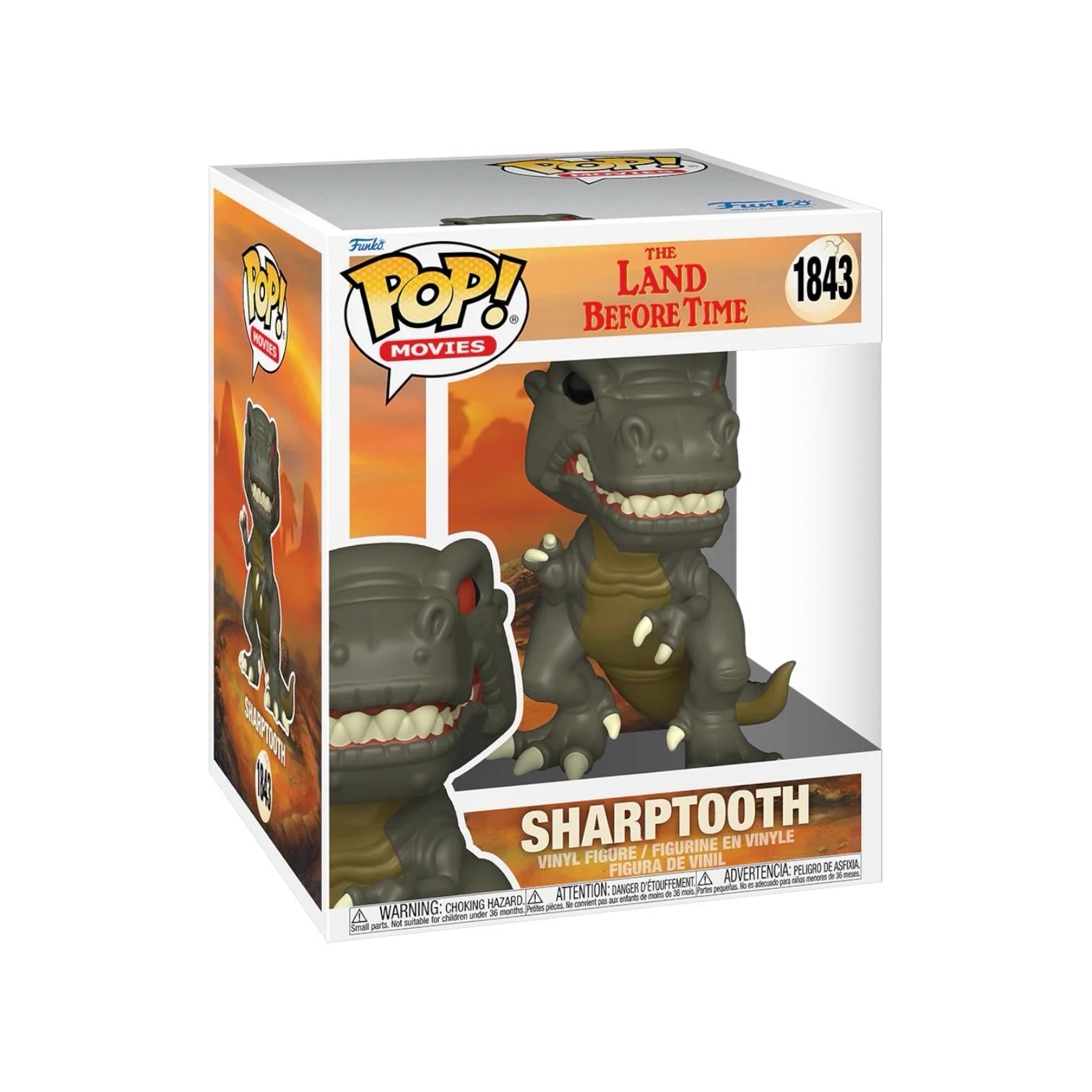 Sharptooth as you explore a world of dinosaurs! Be sure to hide Littlefoot and his friends when this Super Pop!