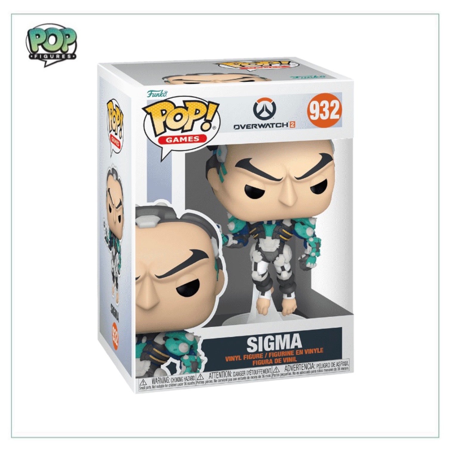 Overwatch 2 Sigma #932 Funko Pop! collectible, showcasing the character with a unique pose and detailed features.