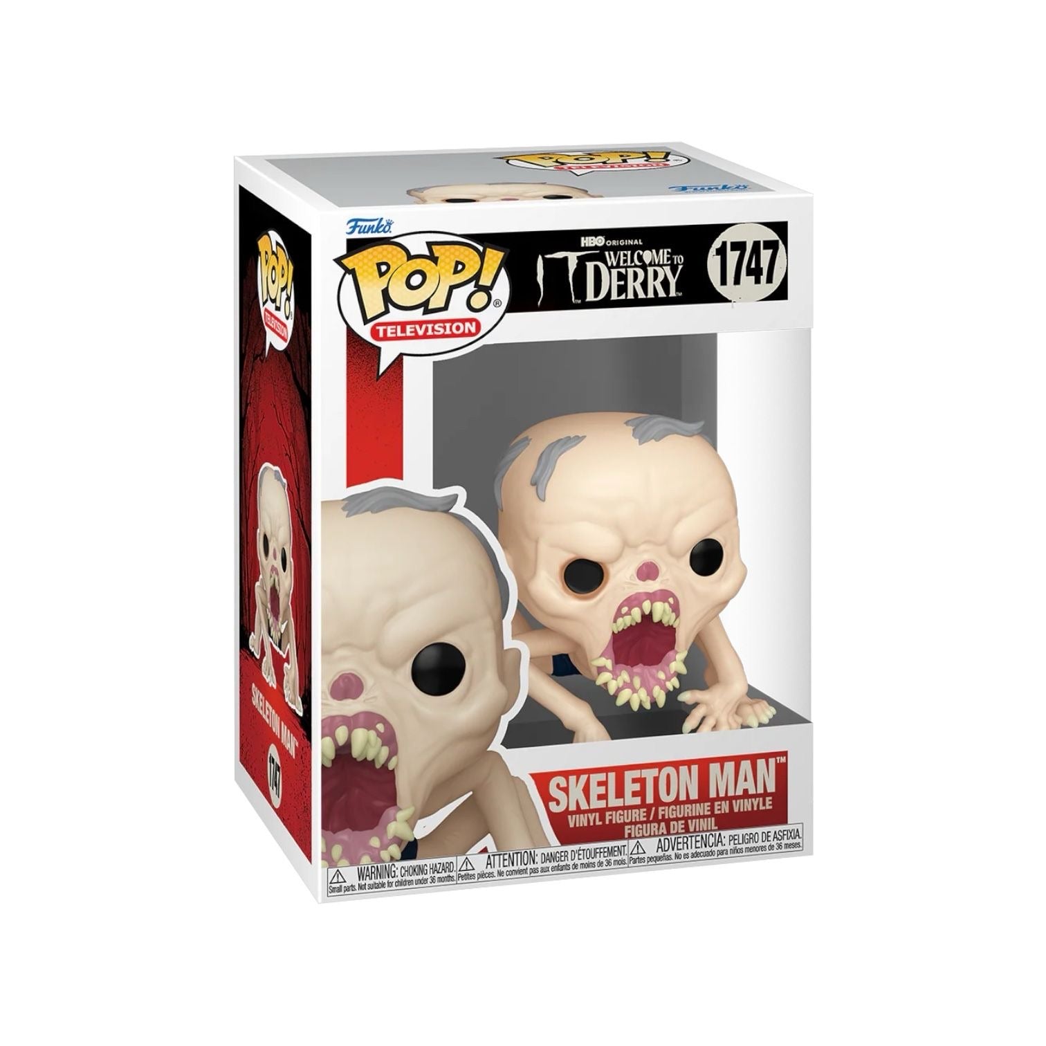 Funko Pop! vinyl figure of a skeleton man in packaging on a white background