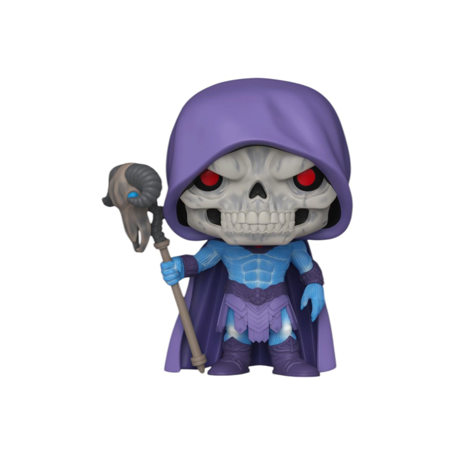 Funko Pop! vinyl figure of a character in a purple hood and cloak holding a staff on a white background