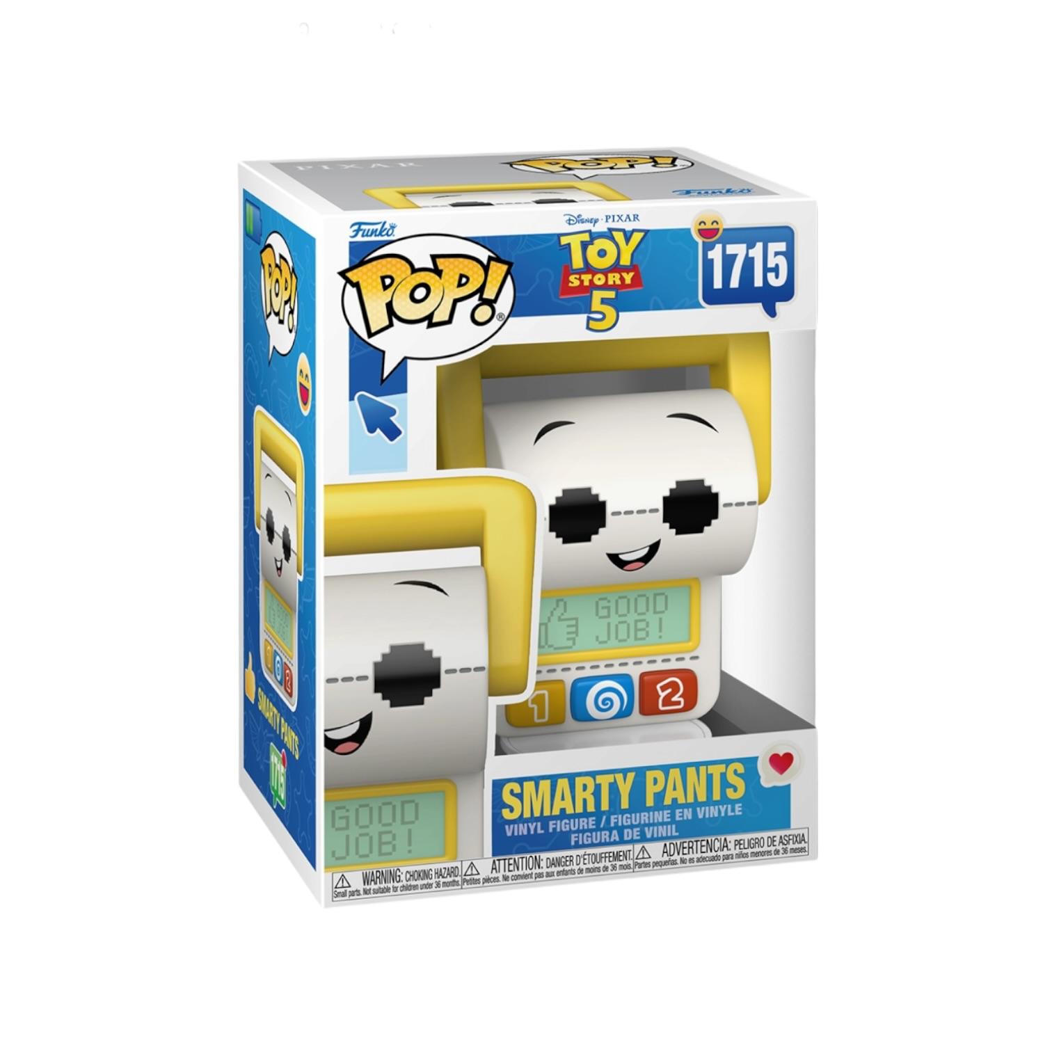 Funko Pop! vinyl figure packaging for 'Smarty Pants' from Toy Story 5 on a white background