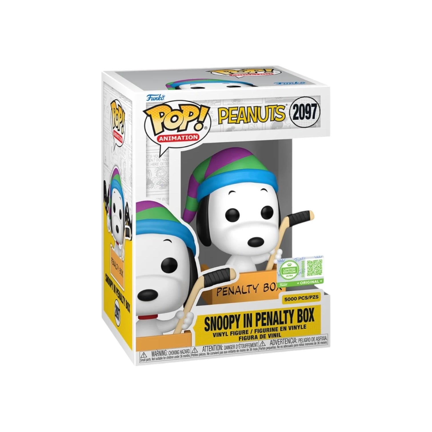 Snoopy in Penalty Box #2097 Funko Pop! - Peanuts - Funko Ultra Exclusive LE5000 Pcs Box